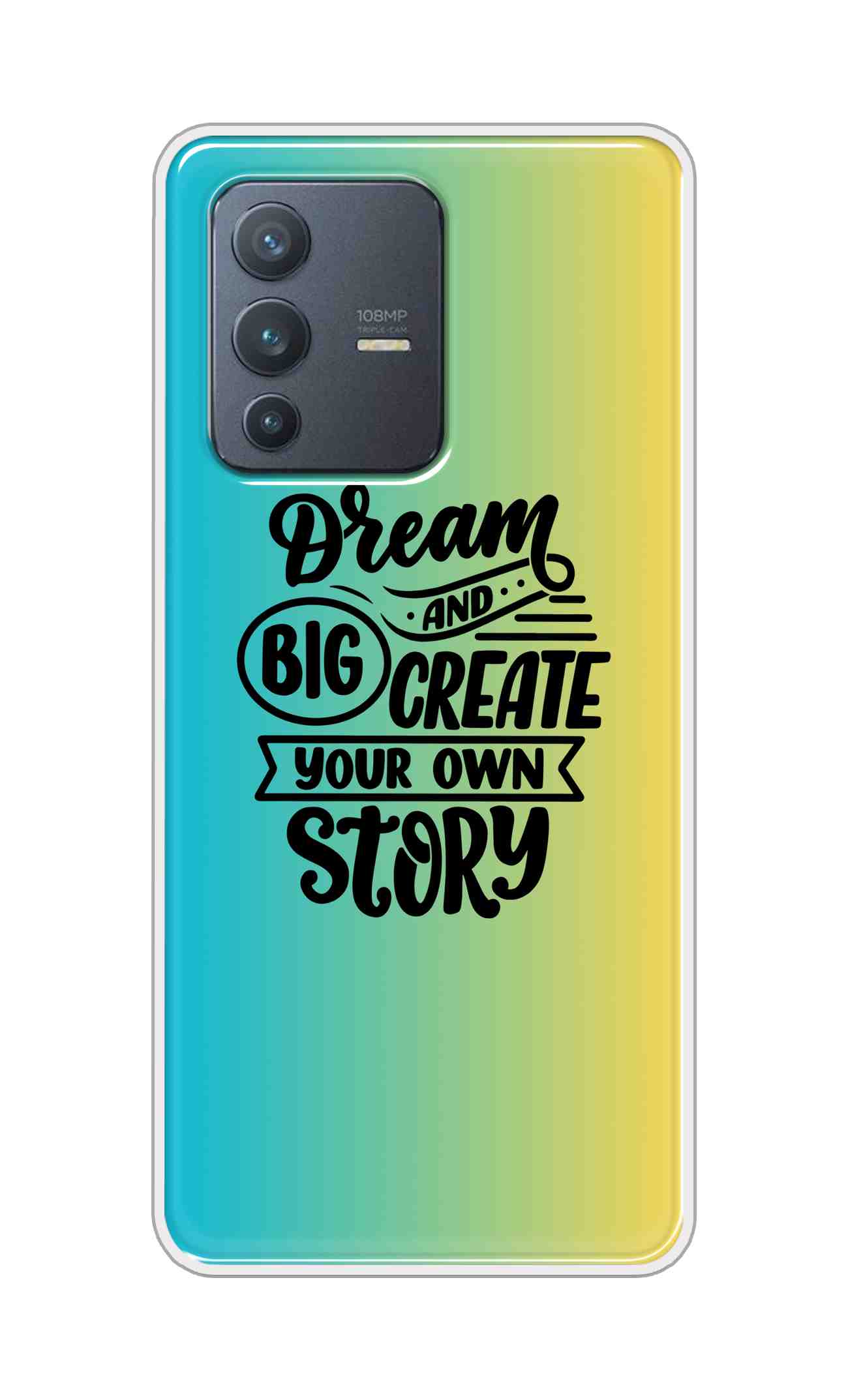 Coberta Back Cover For Vivo V23 Pro Back Cover Stylish Case - Dream Big and Create Your Own Story Design D16506