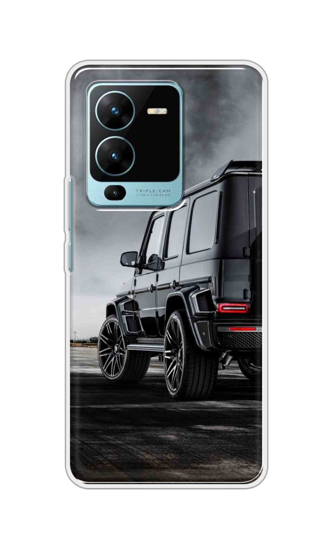 Coberta Back Cover For Vivo V25 Pro 5G Back Cover Stylish Case - Black Suv Car Design D11967