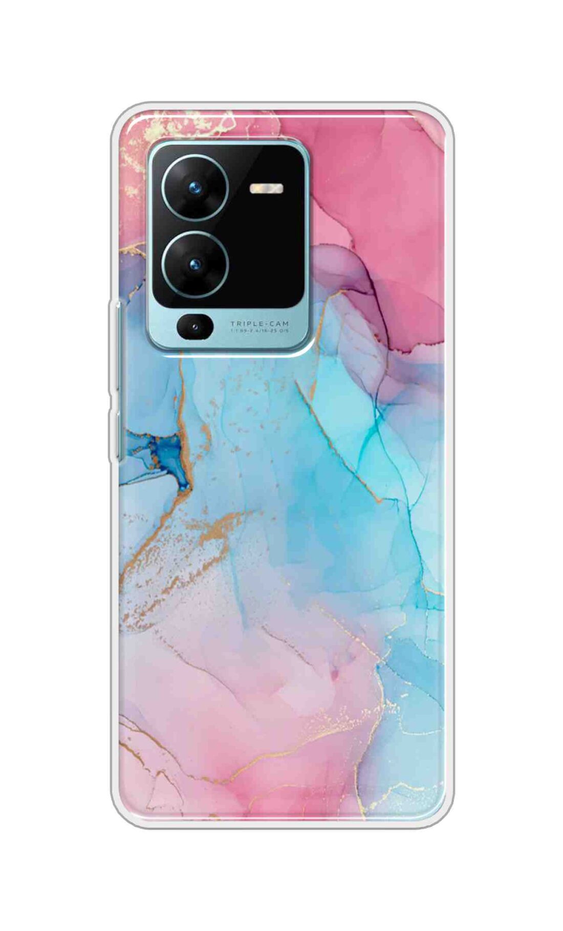 Coberta Back Cover For Vivo V25 Pro 5G Back Cover Stylish Case - New Pink Marble Design D13670