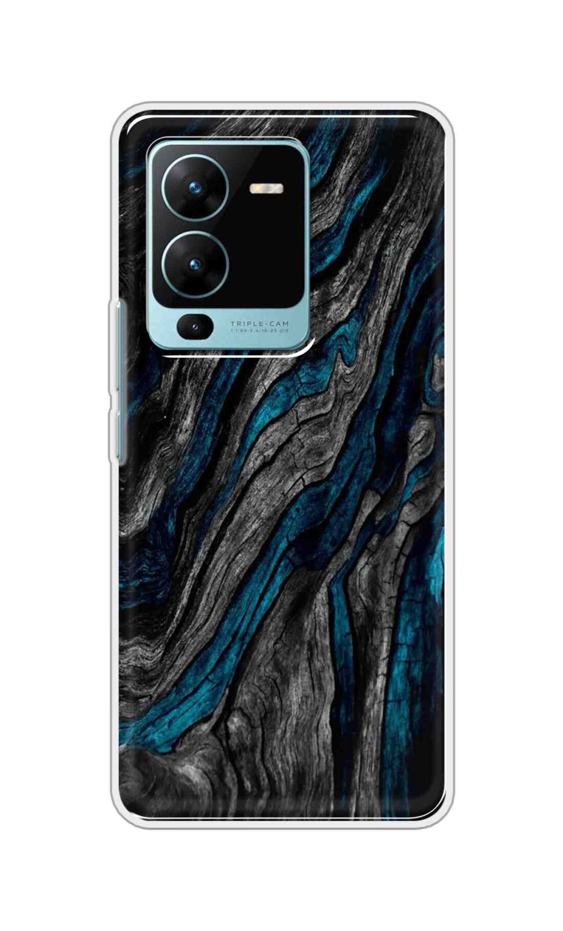 Coberta Back Cover For Vivo V25 Pro 5G Back Cover Stylish Case - Grey and Blue Mountain Design D16028