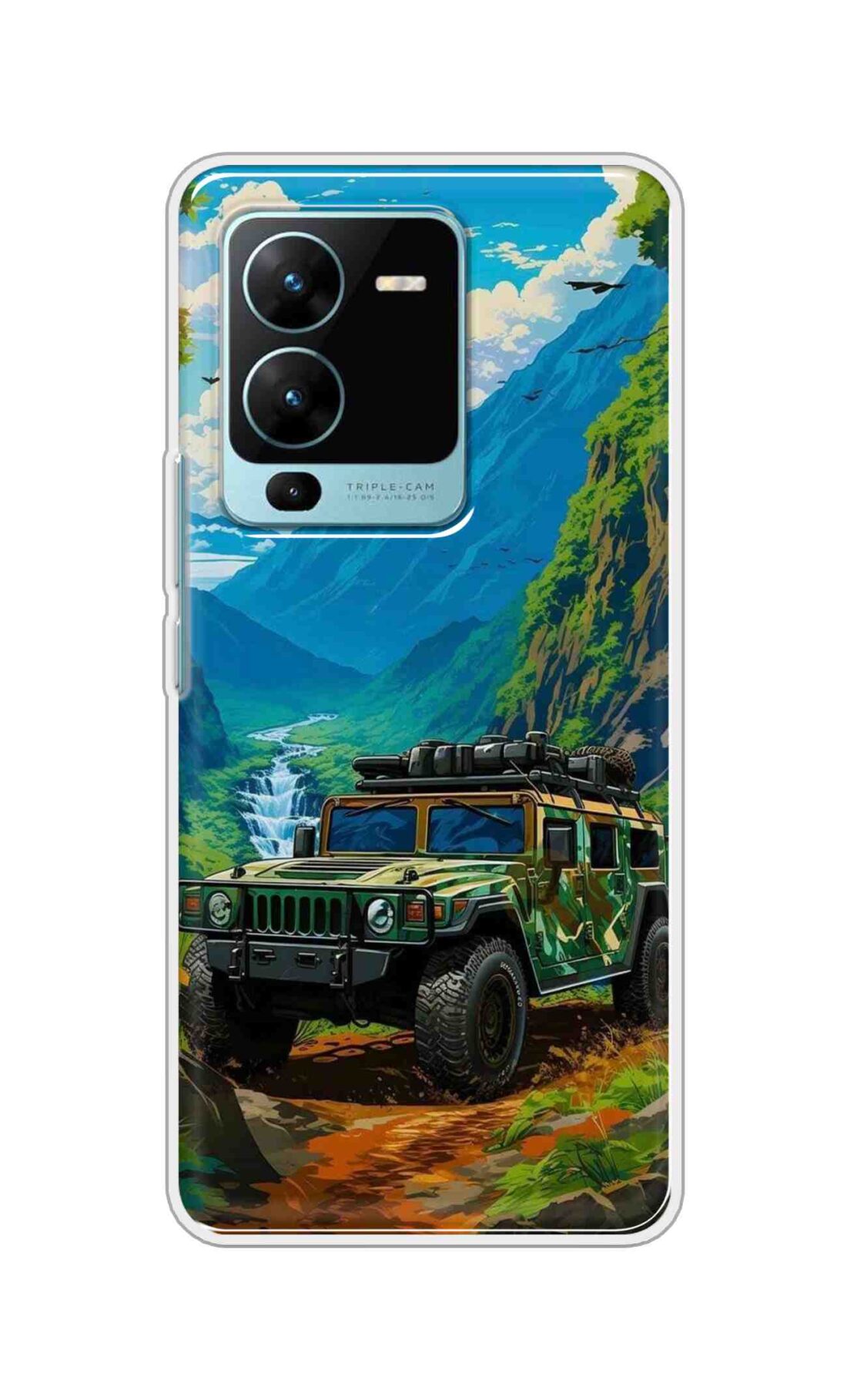 Coberta Back Cover For Vivo V25 Pro 5G Back Cover Stylish Case - Suv Car with Prefect Nature Design D16487