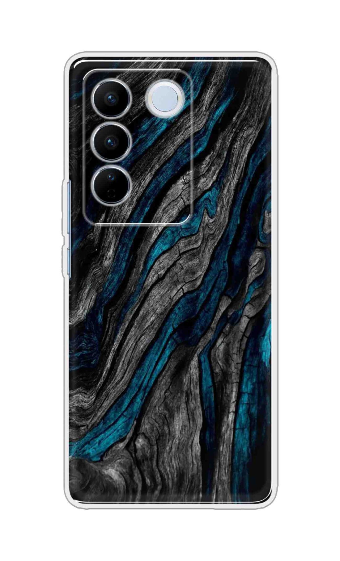 Coberta Back Cover For Vivo V27 5G Back Cover Stylish Case - Grey and Blue Mountain Design D16028