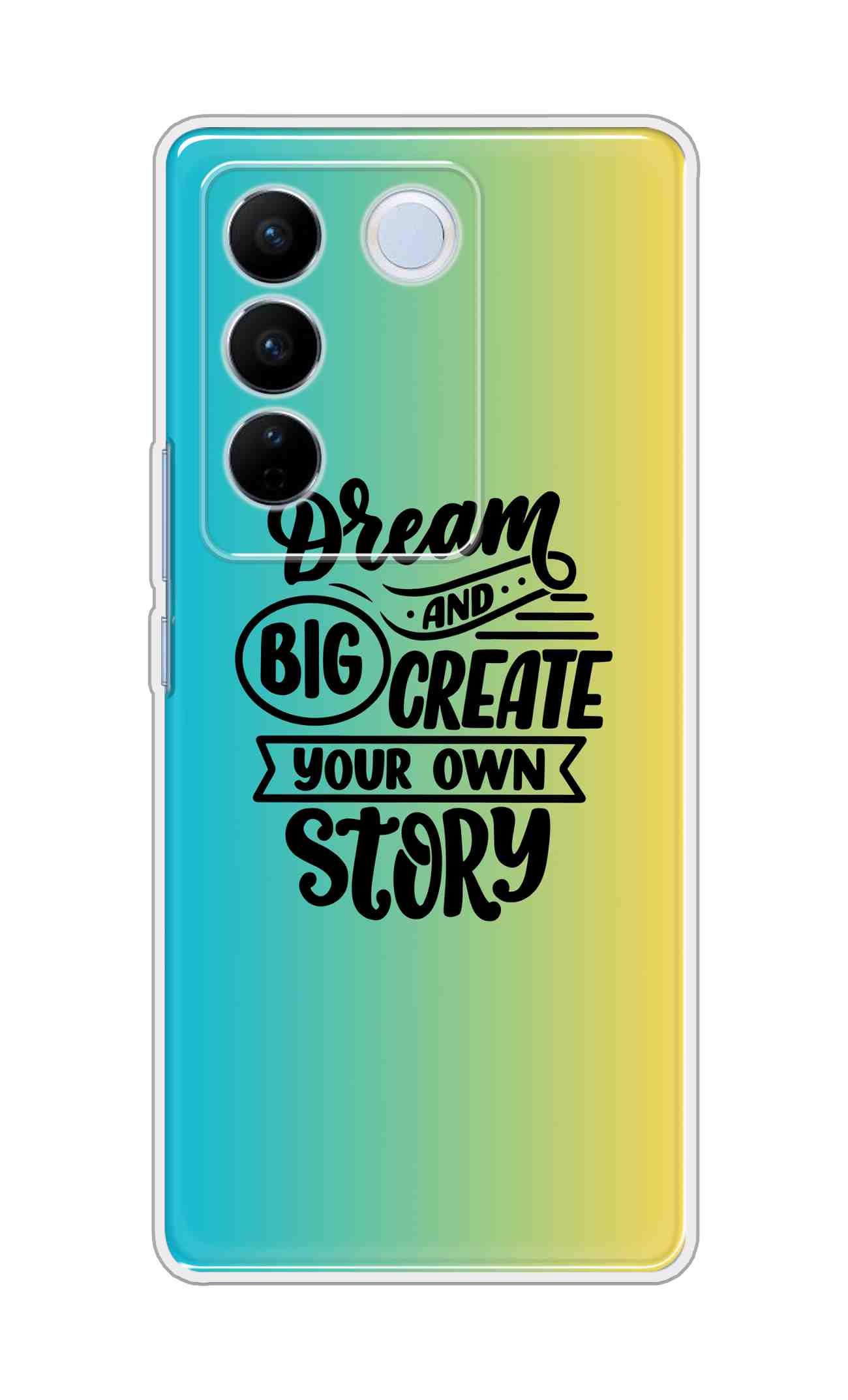 Coberta Back Cover For Vivo V27 Pro 5G Back Cover Stylish Case - Dream Big and Create Your Own Story Design D16506