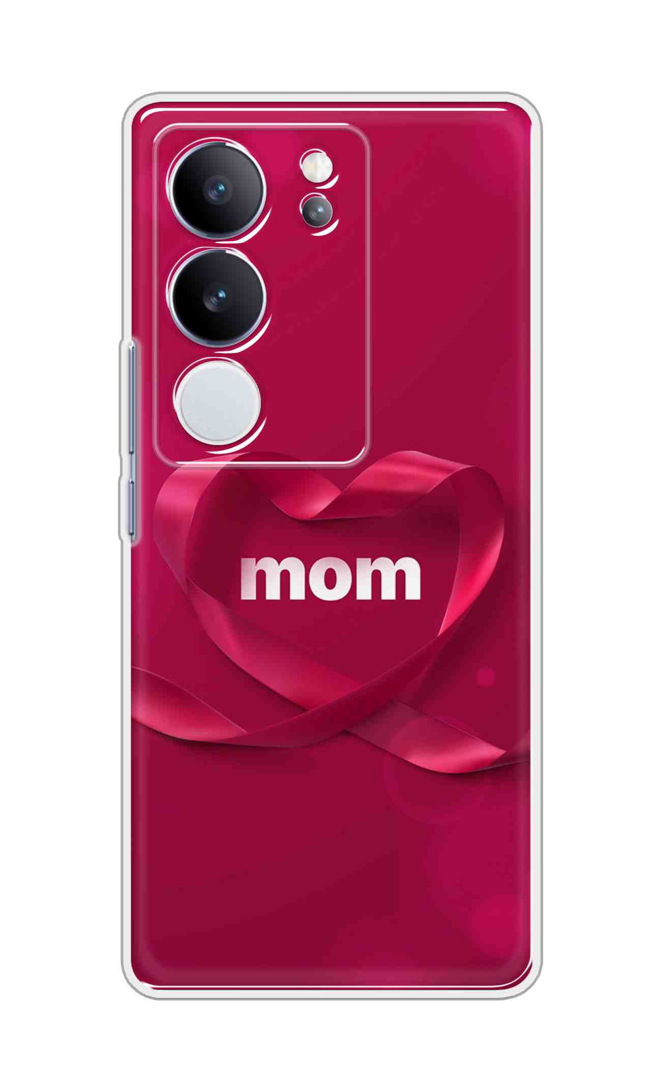 Coberta Back Cover For Vivo V29 Pro 5G Back Cover Stylish Case - Mom texts in Red heart Design D11317