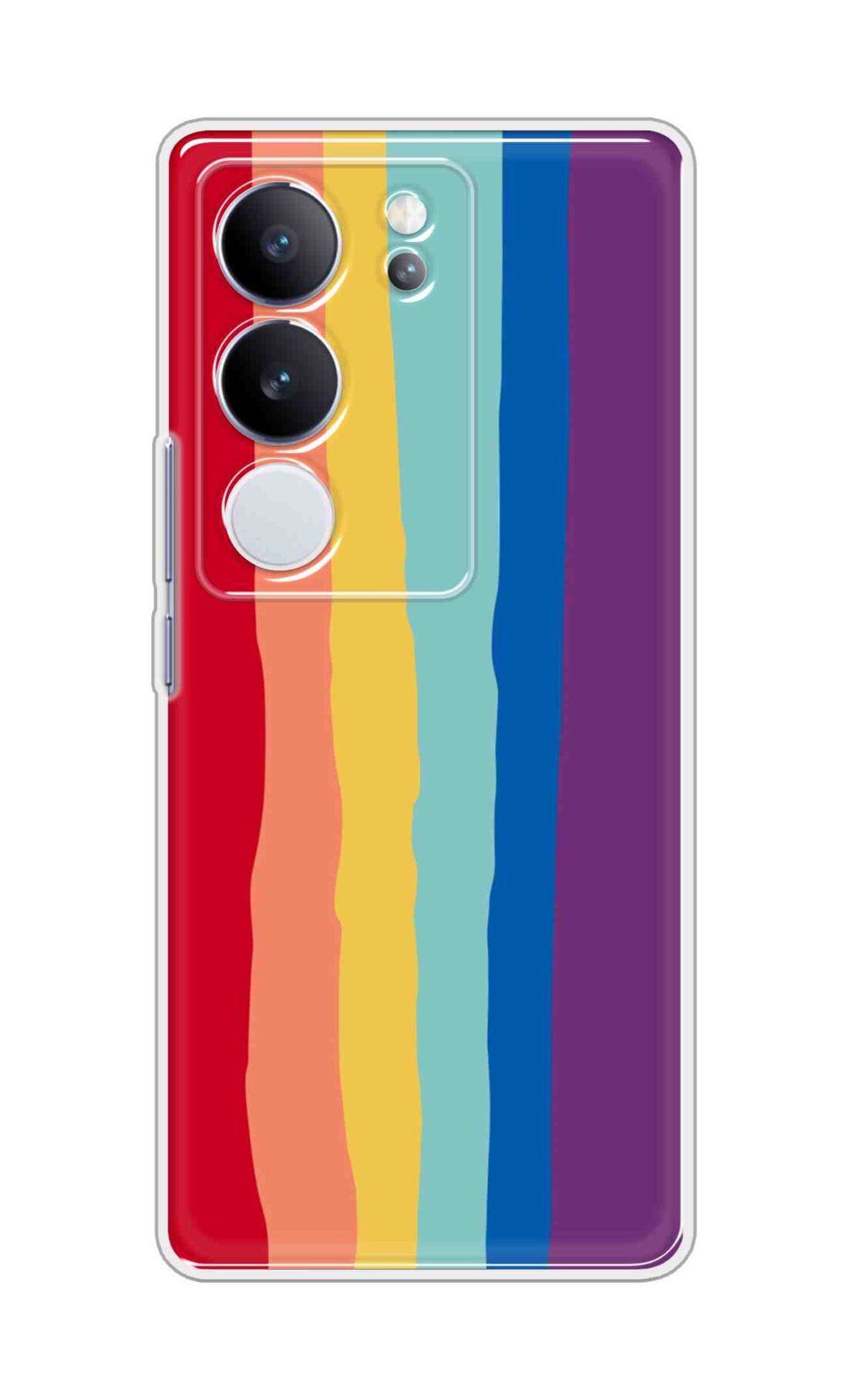 Coberta Back Cover For Vivo V29 Pro 5G Back Cover Stylish Case - Colourful Rainbow Design D13201