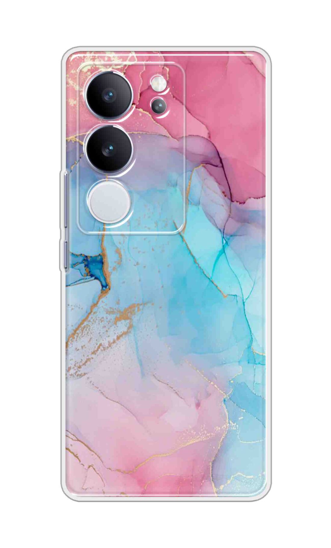 Coberta Back Cover For Vivo V29 Pro 5G Back Cover Stylish Case - New Pink Marble Design D13670