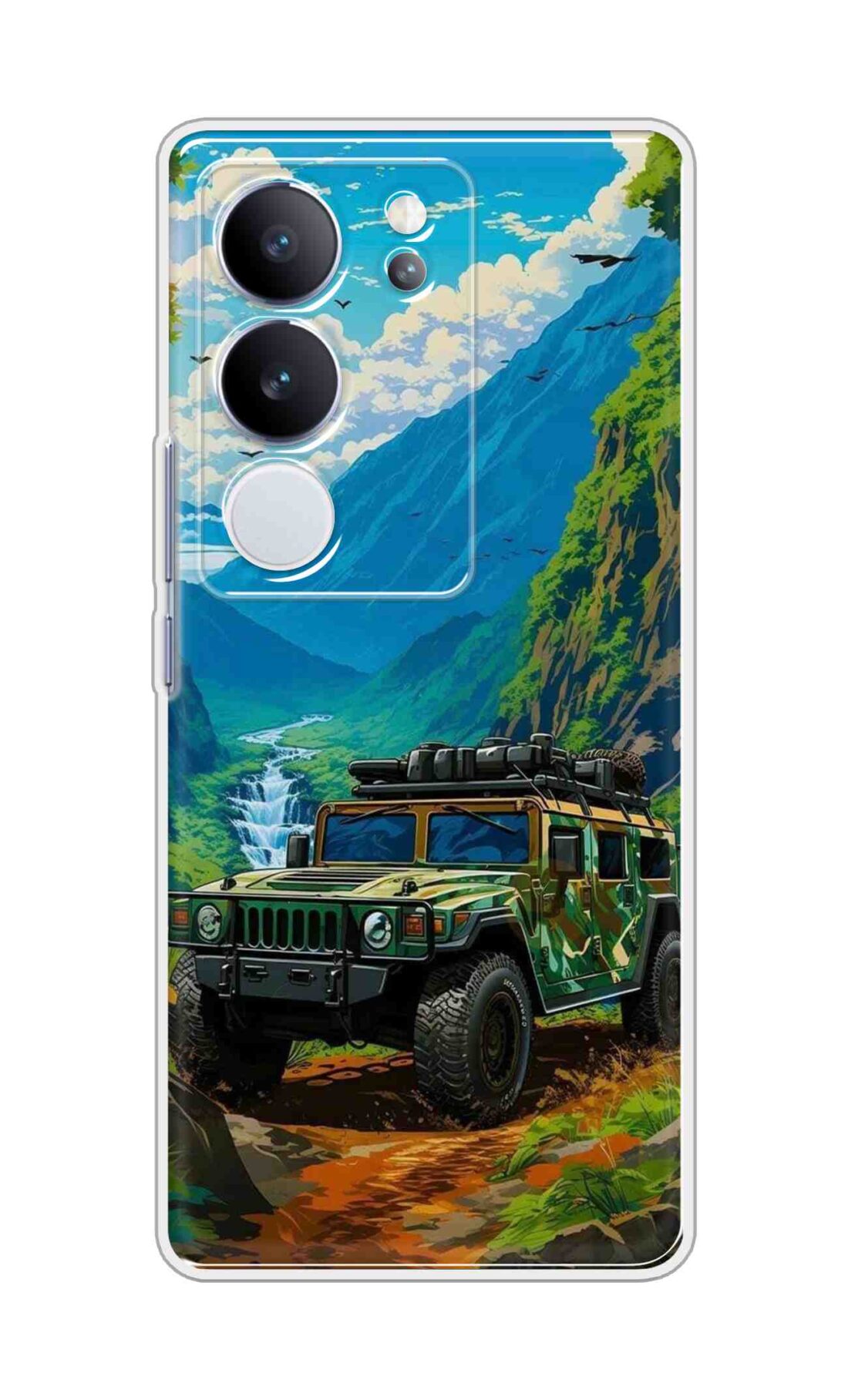 Coberta Back Cover For Vivo V29 Pro 5G Back Cover Stylish Case - Suv Car with Prefect Nature Design D16487