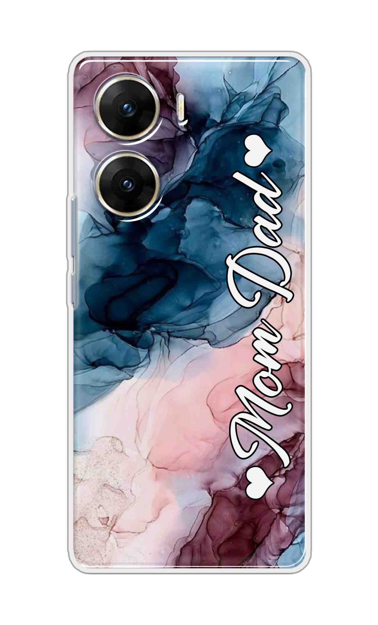 Coberta Back Cover For Vivo V29e 5G Back Cover Stylish Case - Mom and Dad on Colourful Marble D16654