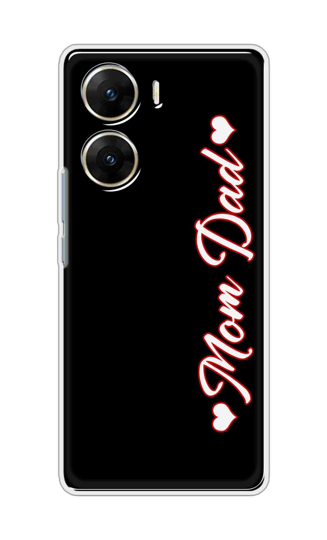 Coberta Back Cover For Vivo V29e 5G Back Cover Stylish Case - Mom and Dad in Black Design D16655