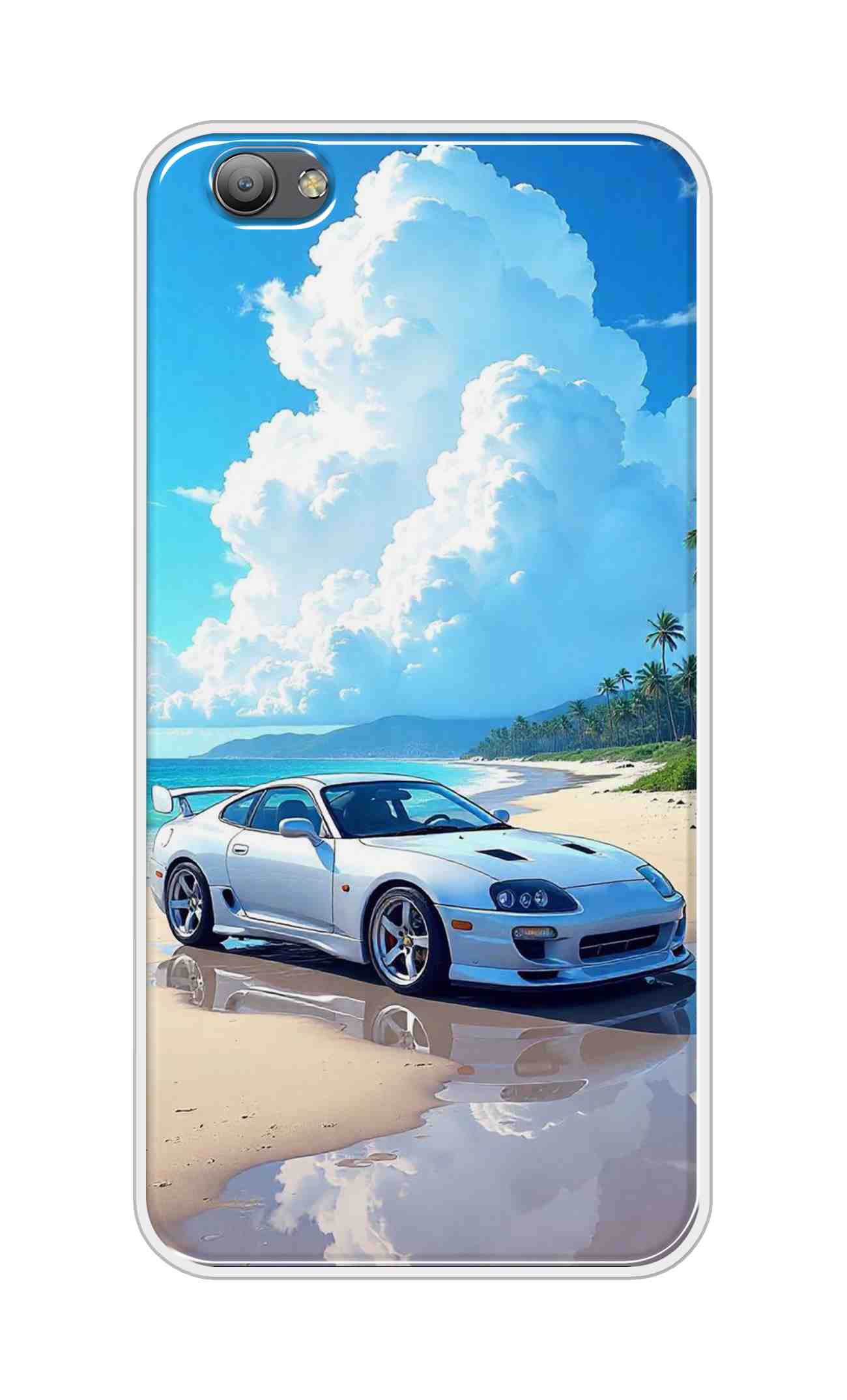 Coberta Back Cover For Vivo V5 Back Cover Stylish Case - Car in Good Nature Design D16536