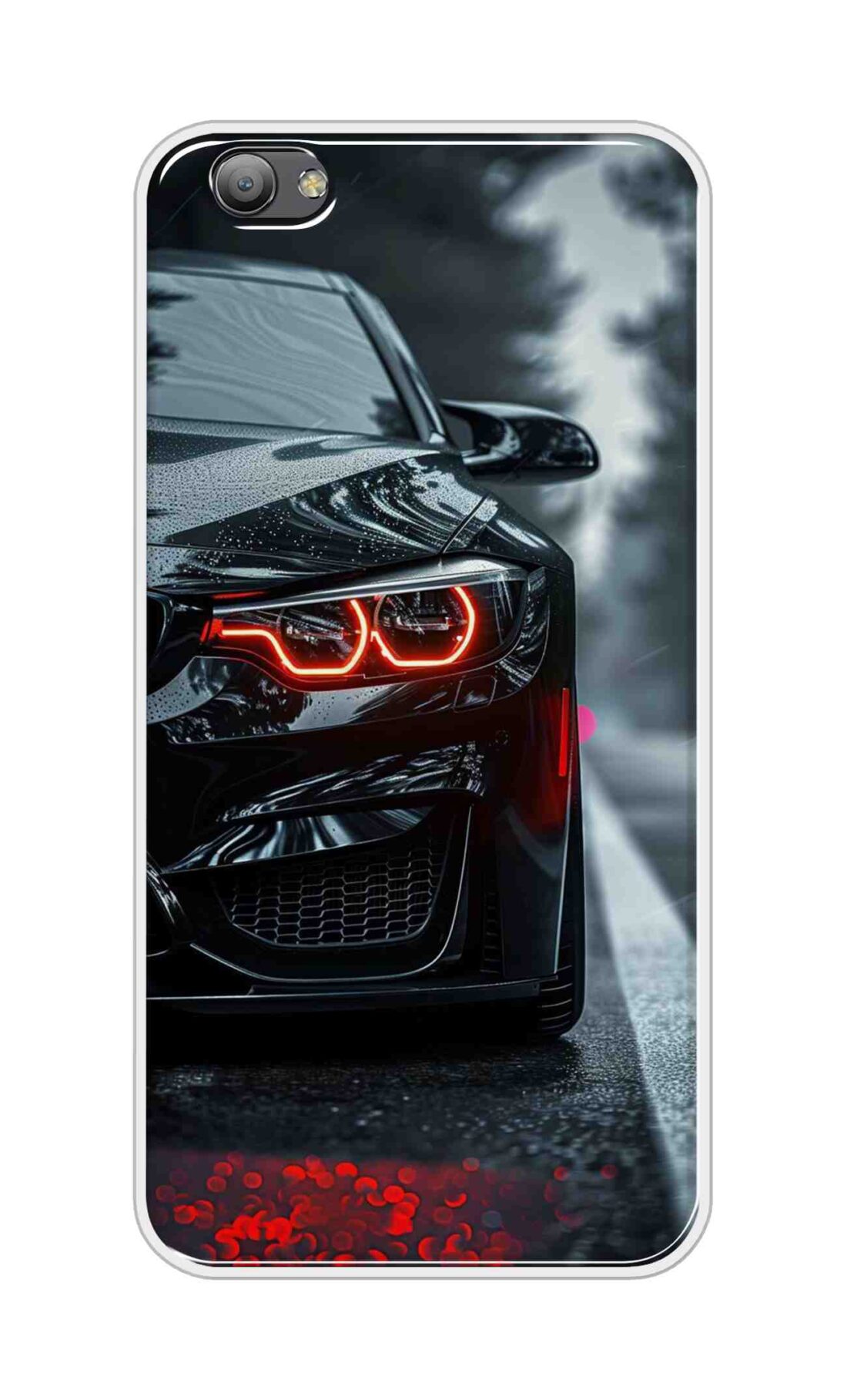 Coberta Back Cover For Vivo V5 Back Cover Stylish Case - Black Car Design D16542