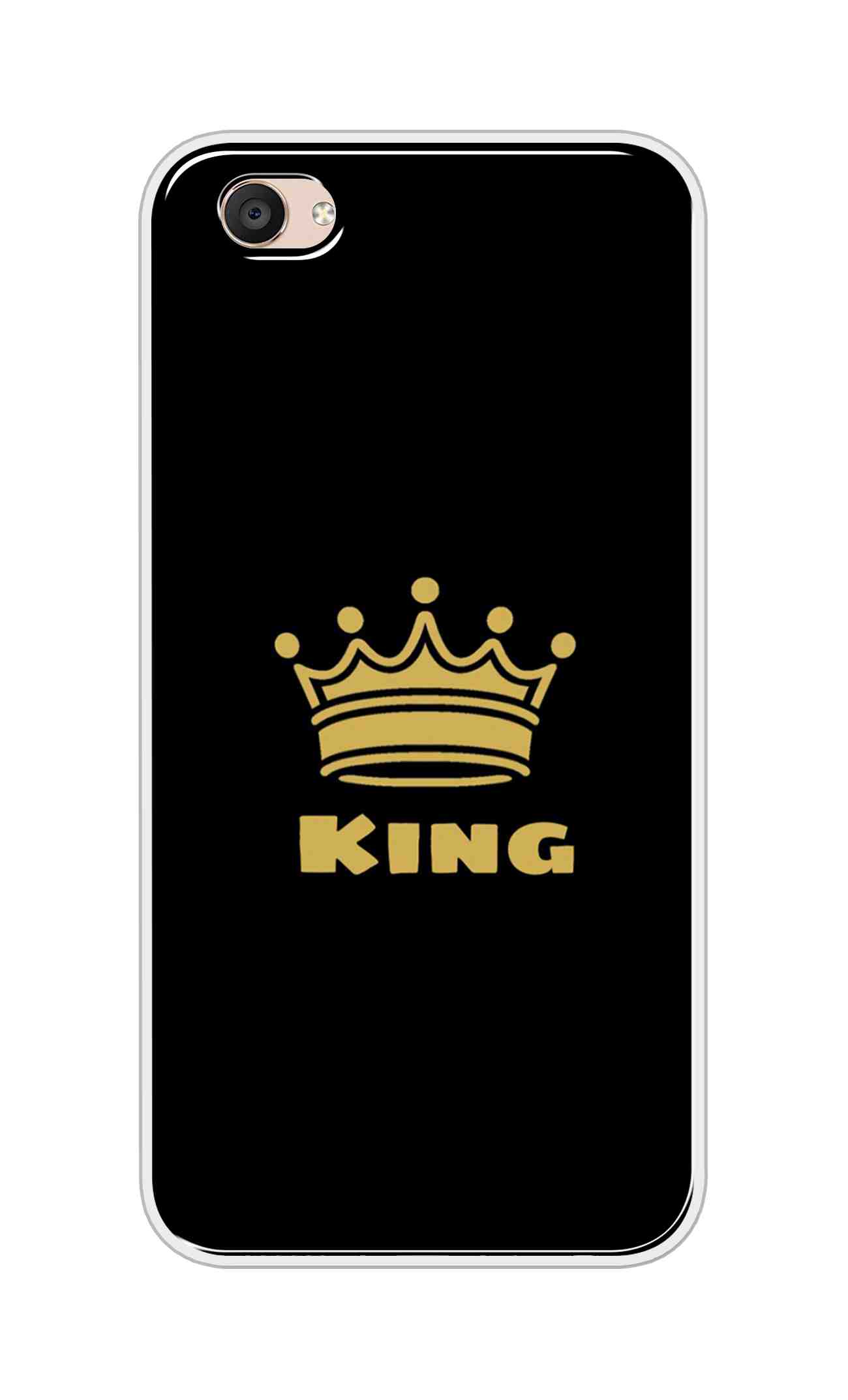 Coberta Back Cover For Vivo V5 Plus Back Cover Stylish Case - King Texts in Black Design D11092
