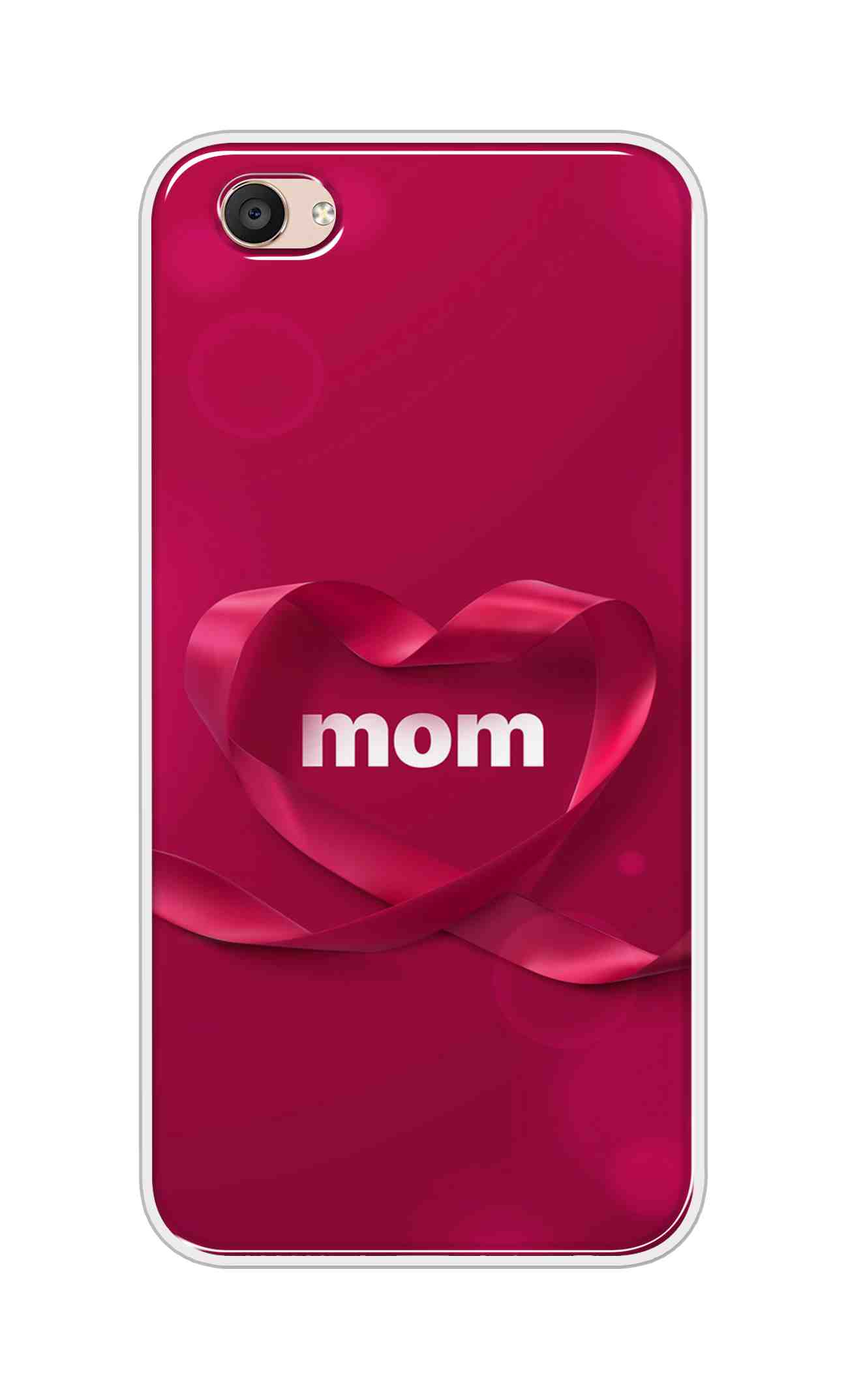 Coberta Back Cover For Vivo V5 Plus Back Cover Stylish Case - Mom texts in Red heart Design D11317