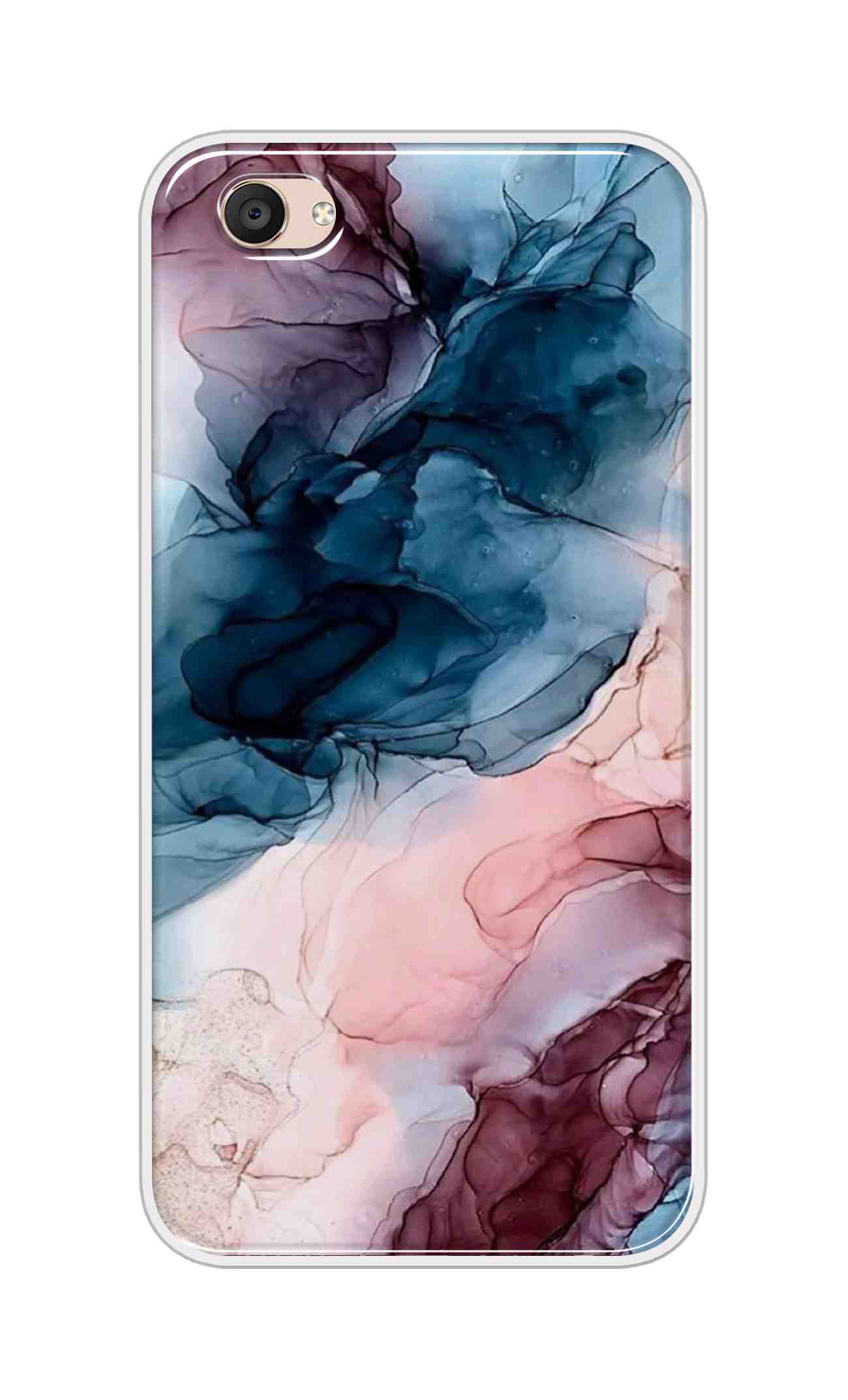 Coberta Back Cover For Vivo V5 Plus Back Cover Stylish Case - Colourful Marble Design D12694