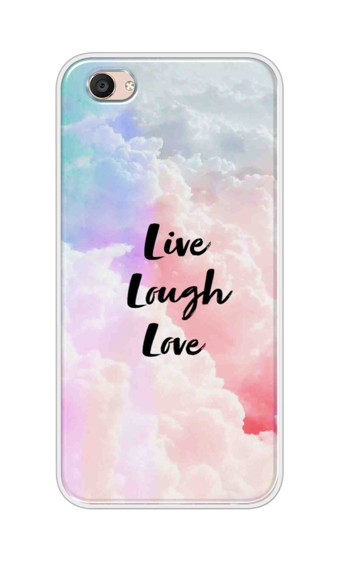 Coberta Back Cover For Vivo V5 Plus Back Cover Stylish Case - Live Laugh Love Text Design D16091