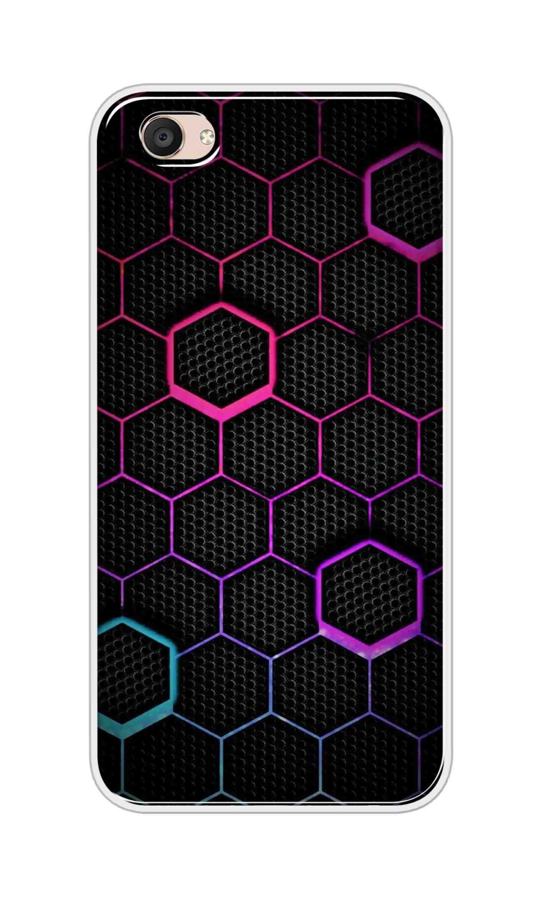 Coberta Back Cover For Vivo V5 Plus Back Cover Stylish Case - Multicolour Hexogan Pattern Design D16451