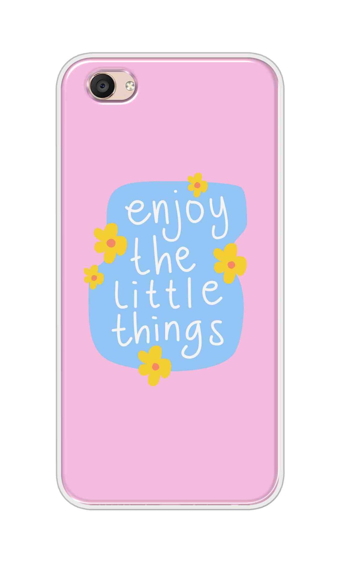 Coberta Back Cover For Vivo V5 Plus Back Cover Stylish Case - Enjoy the Little Things in Pink Design D16504