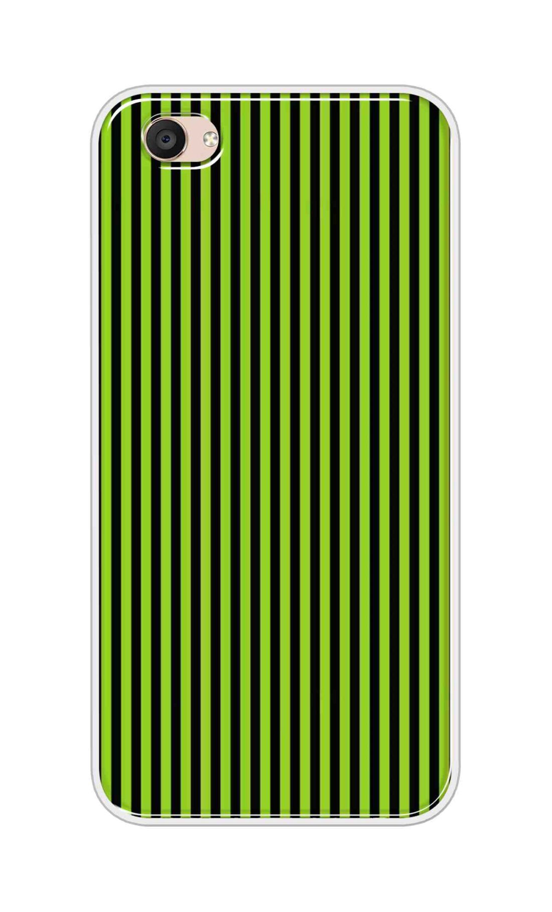 Coberta Back Cover For Vivo V5 Plus Back Cover Stylish Case - Green and Black Liner Design D16511