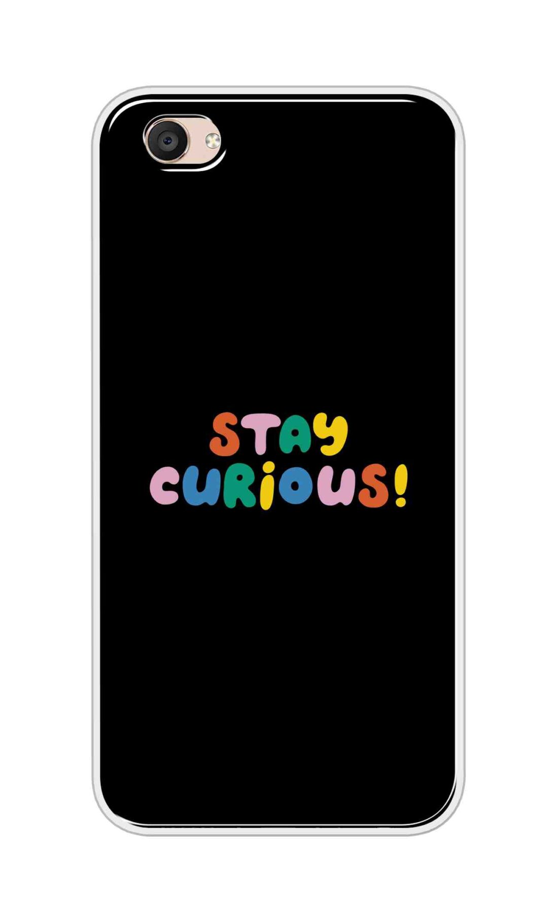 Coberta Back Cover For Vivo V5 Plus Back Cover Stylish Case - Stay Curious in Black Design D16515
