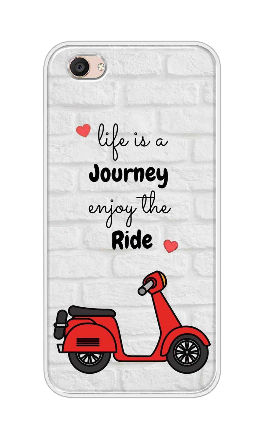 Coberta Back Cover For Vivo V5 Plus Back Cover Stylish Case - Life is a Journey Enjoy the Ride Design D16541