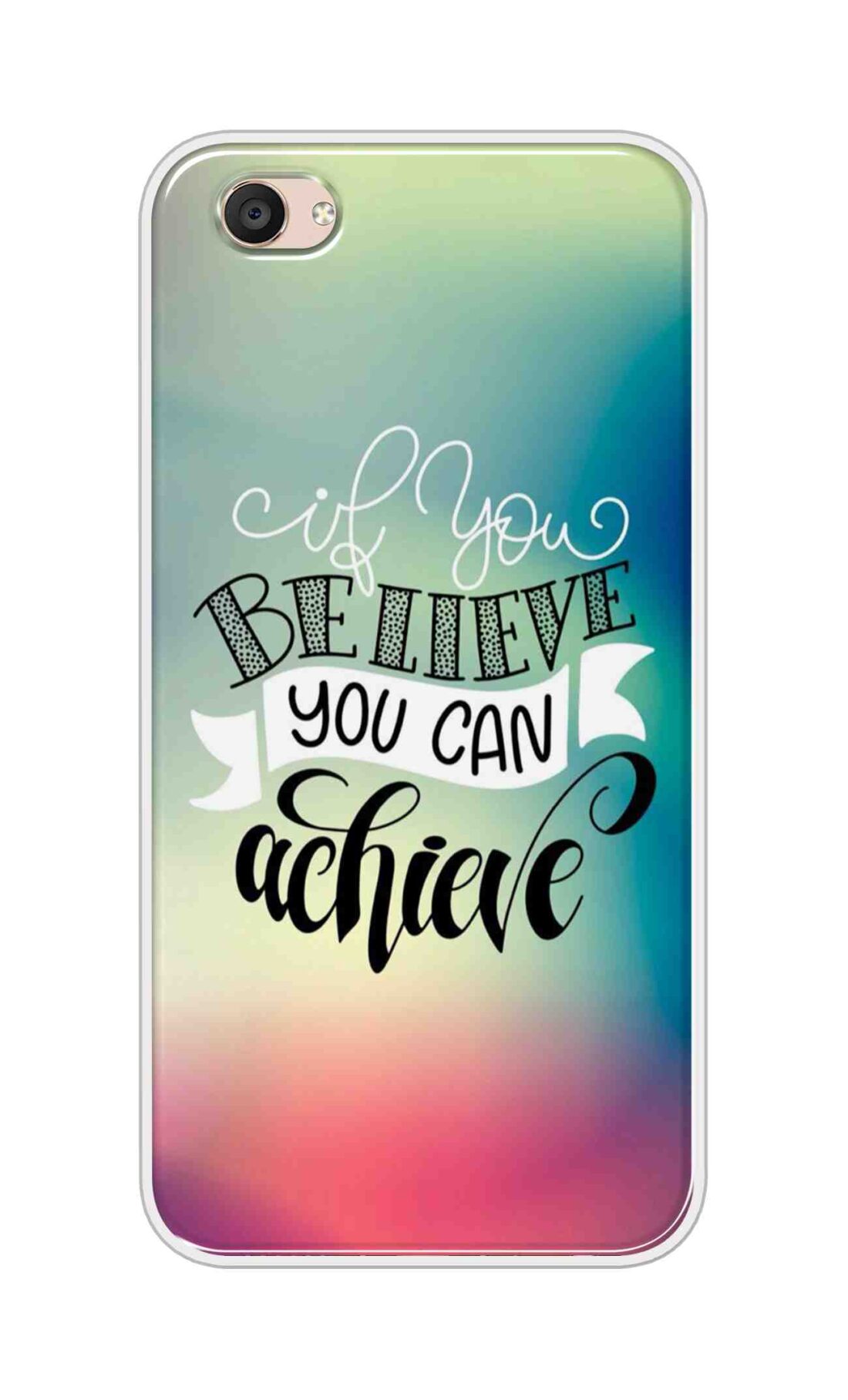 Coberta Back Cover For Vivo V5 Plus Back Cover Stylish Case - If You Believe You Can Achieve Text Design D16554