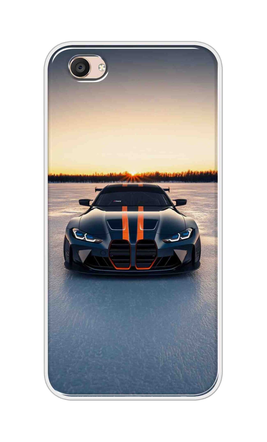 Coberta Back Cover For Vivo V5 Plus Back Cover Stylish Case - Black Car in Nature Design D16598