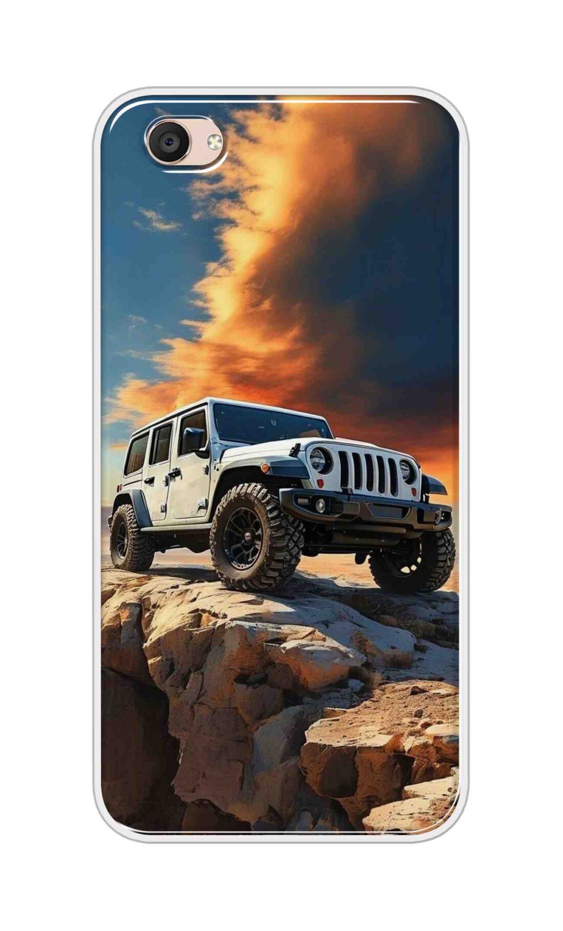 Coberta Back Cover For Vivo V5 Plus Back Cover Stylish Case - Jeep Car on Road Design D16602