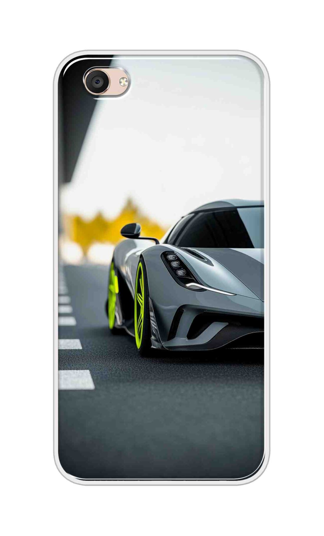 Coberta Back Cover For Vivo V5 Plus Back Cover Stylish Case - Siliver Car Design D16614
