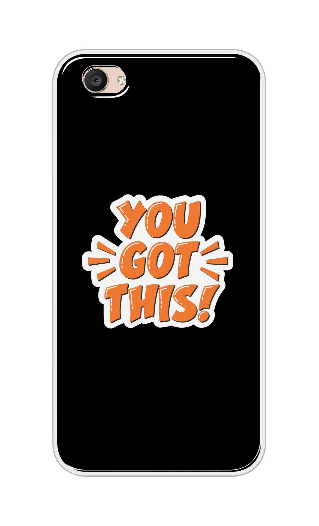 Coberta Back Cover For Vivo V5 Plus Back Cover Stylish Case - You Got This in Black Design D16649