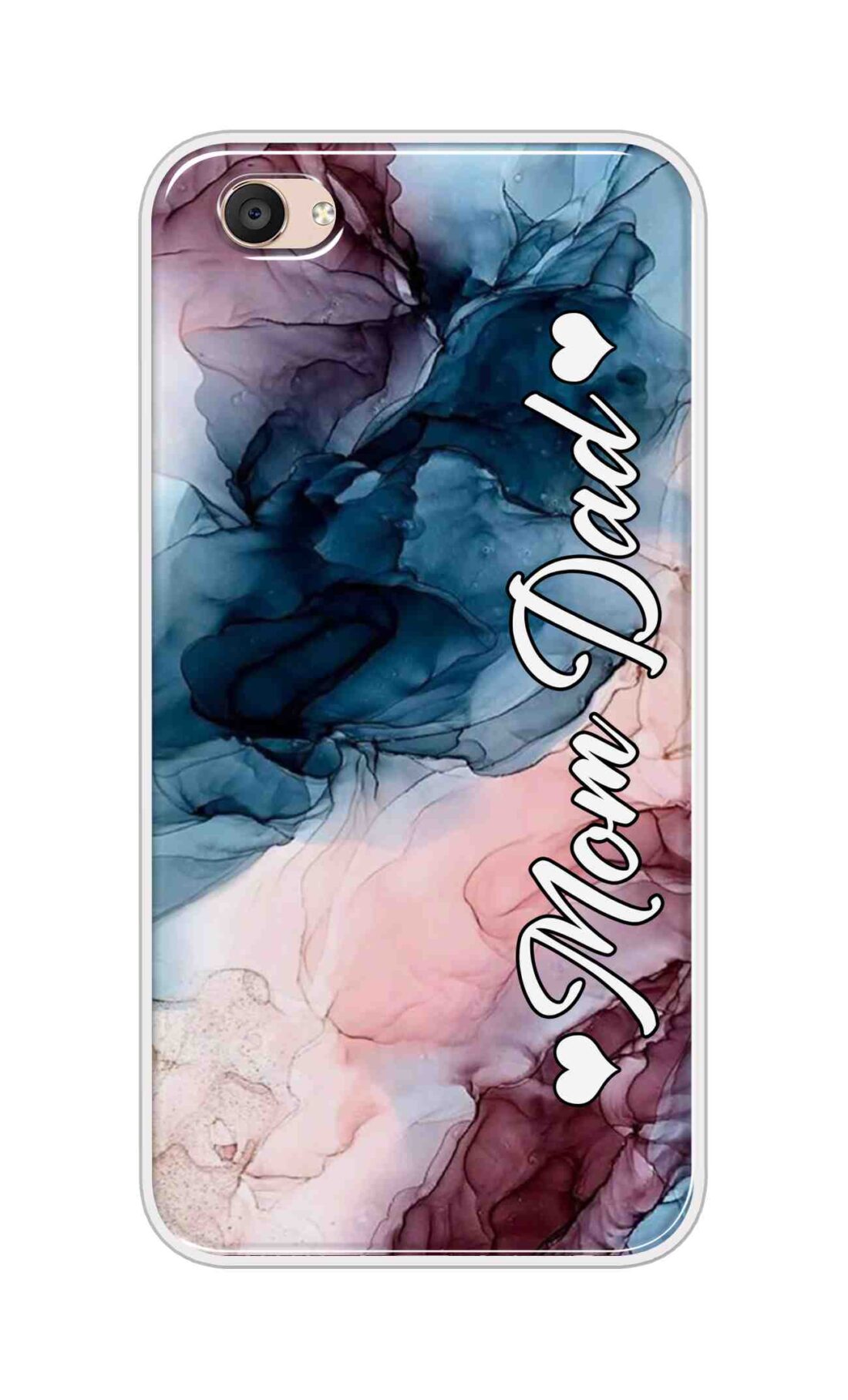 Coberta Back Cover For Vivo V5 Plus Back Cover Stylish Case - Mom and Dad on Colourful Marble D16654
