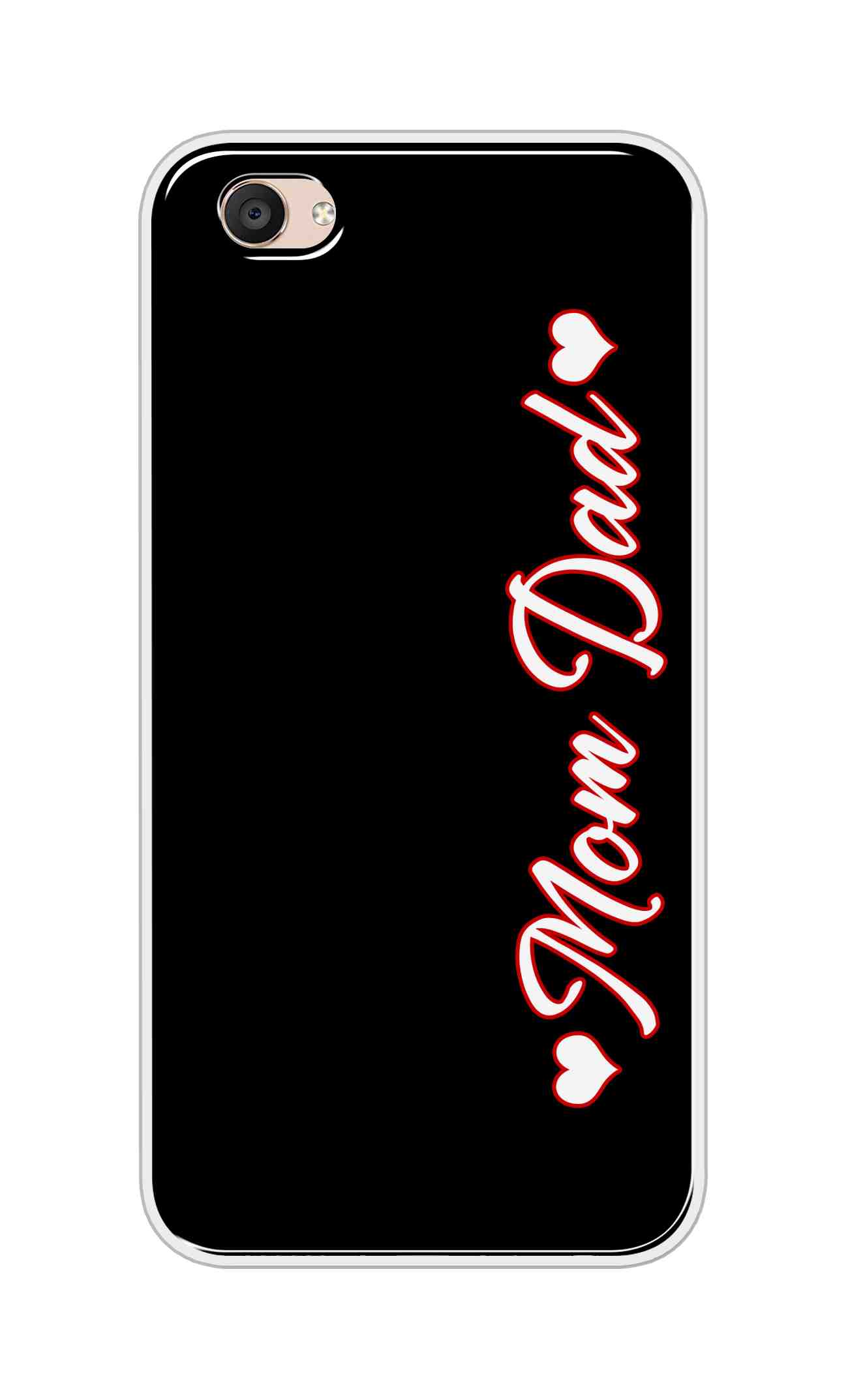 Coberta Back Cover For Vivo V5 Plus Back Cover Stylish Case - Mom and Dad in Black Design D16655