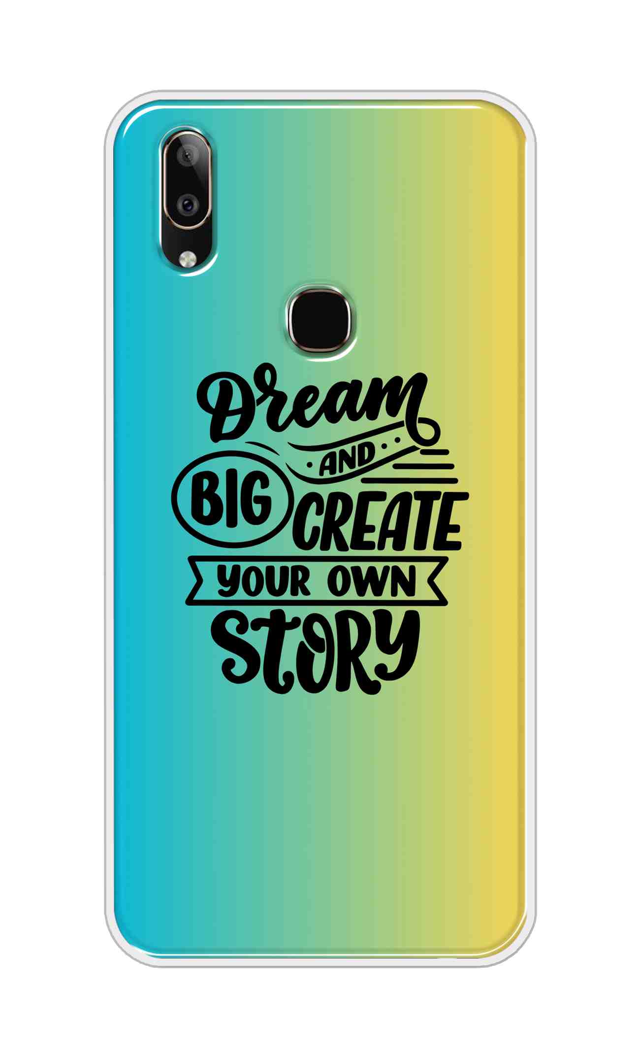 Coberta Back Cover For Vivo V9 Back Cover Stylish Case - Dream Big and Create Your Own Story Design D16506