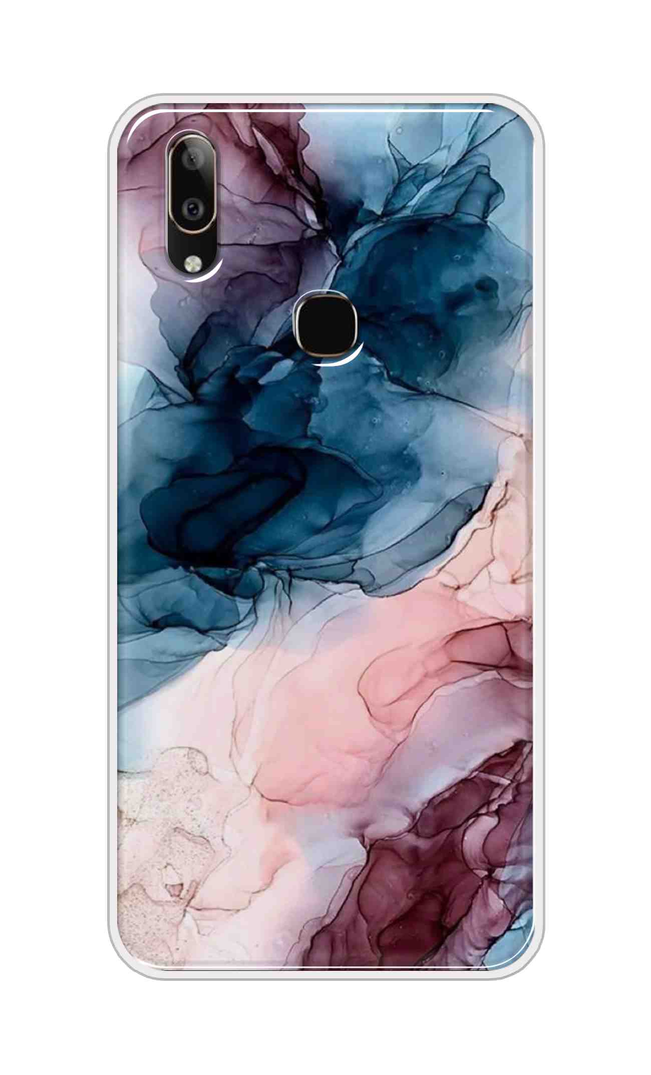 Coberta Back Cover For Vivo V9 Youth Back Cover Stylish Case - Colourful Marble Design D12694