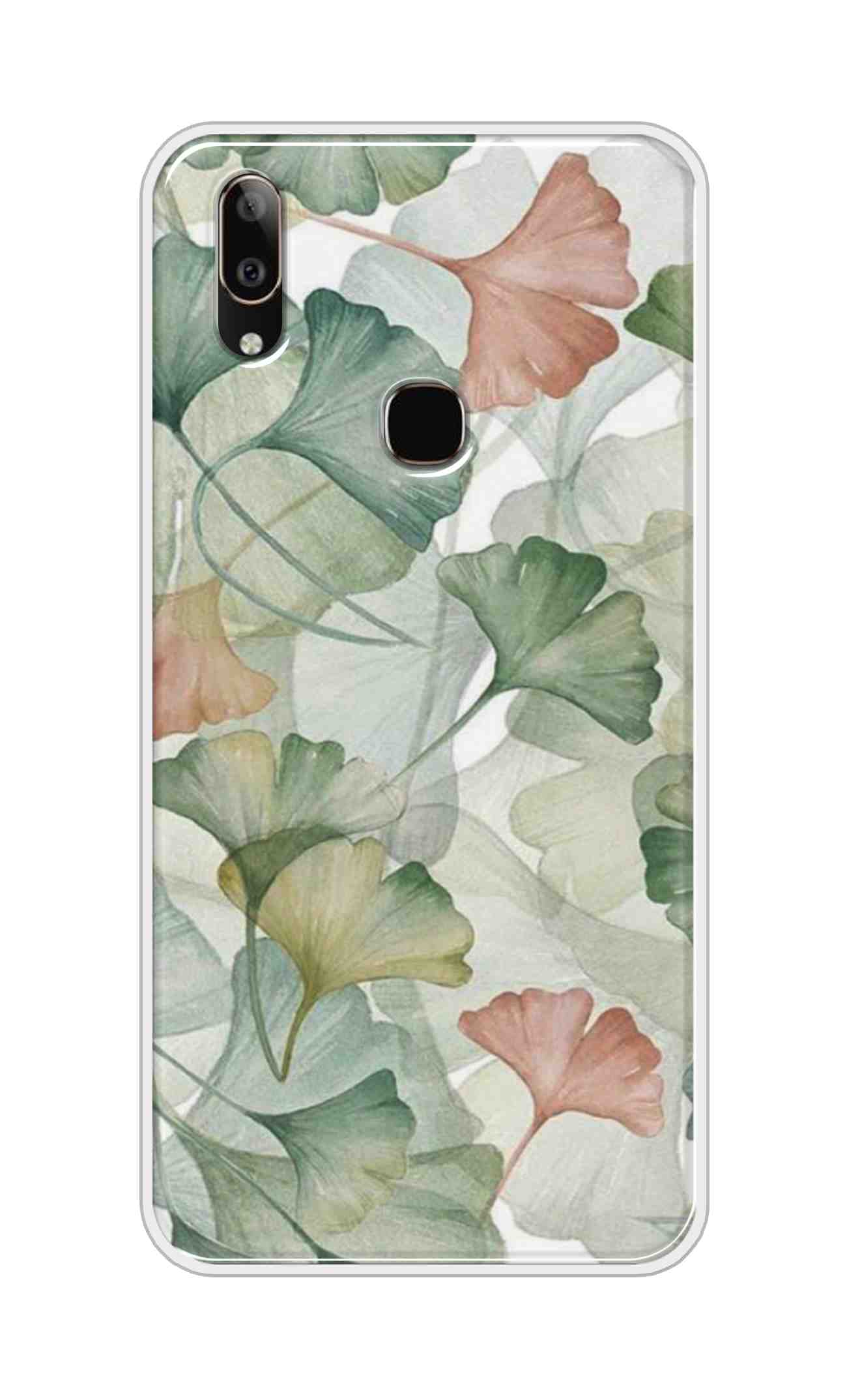 Coberta Back Cover For Vivo V9 Youth Back Cover Stylish Case - Asthetic Leaves Pattern D14954