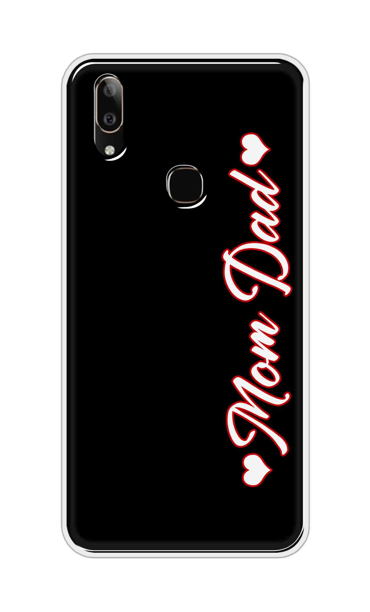 Coberta Back Cover For Vivo V9 Youth Back Cover Stylish Case - Mom and Dad in Black Design D16655
