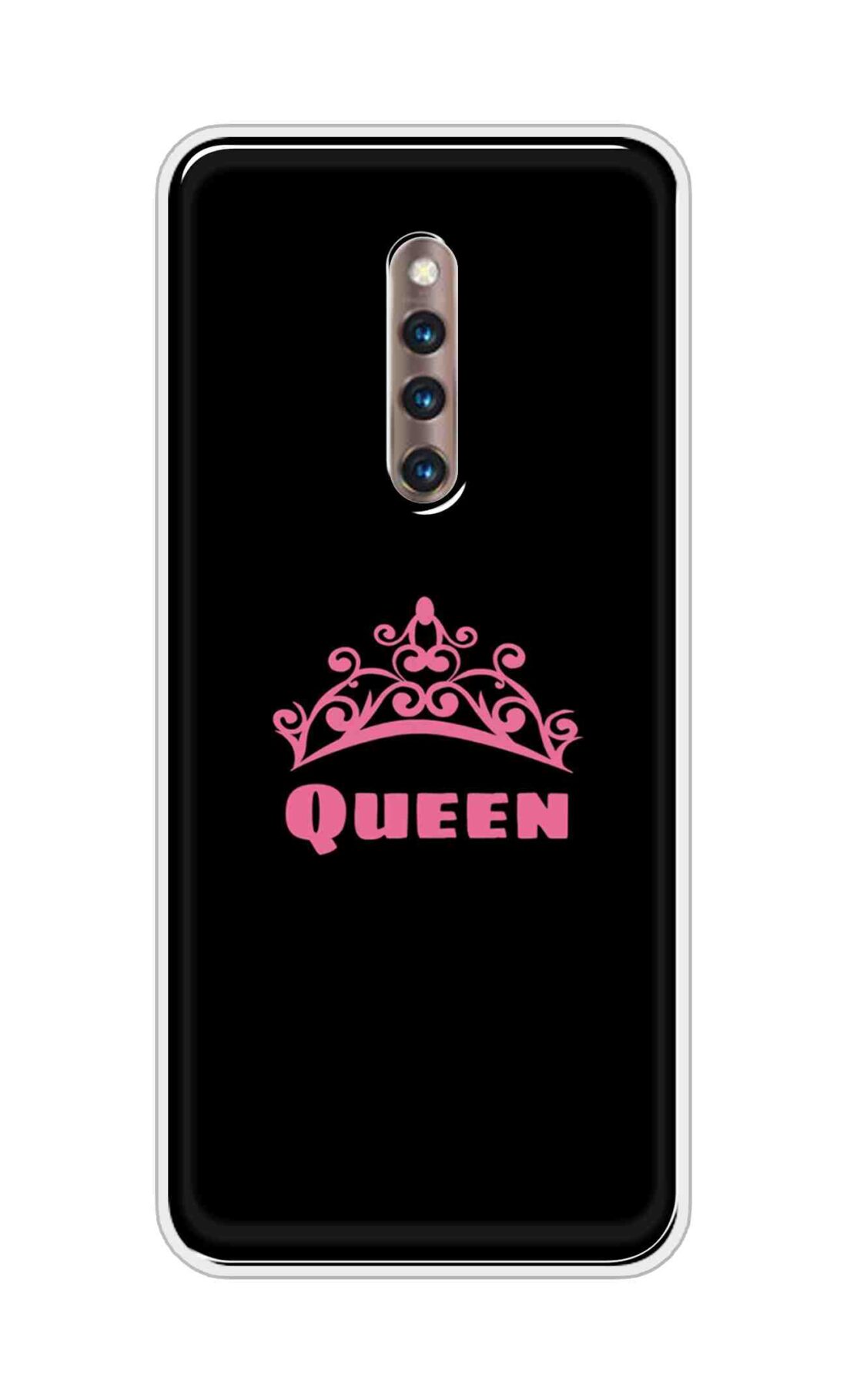 Coberta Back Cover For Vivo X27 Pro Back Cover Stylish Case - Queen Texts in Black Design D11091