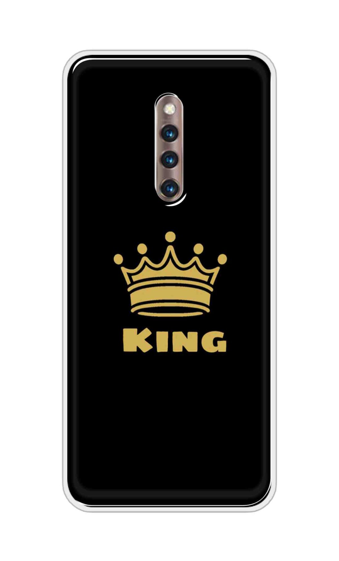 Coberta Back Cover For Vivo X27 Pro Back Cover Stylish Case - King Texts in Black Design D11092