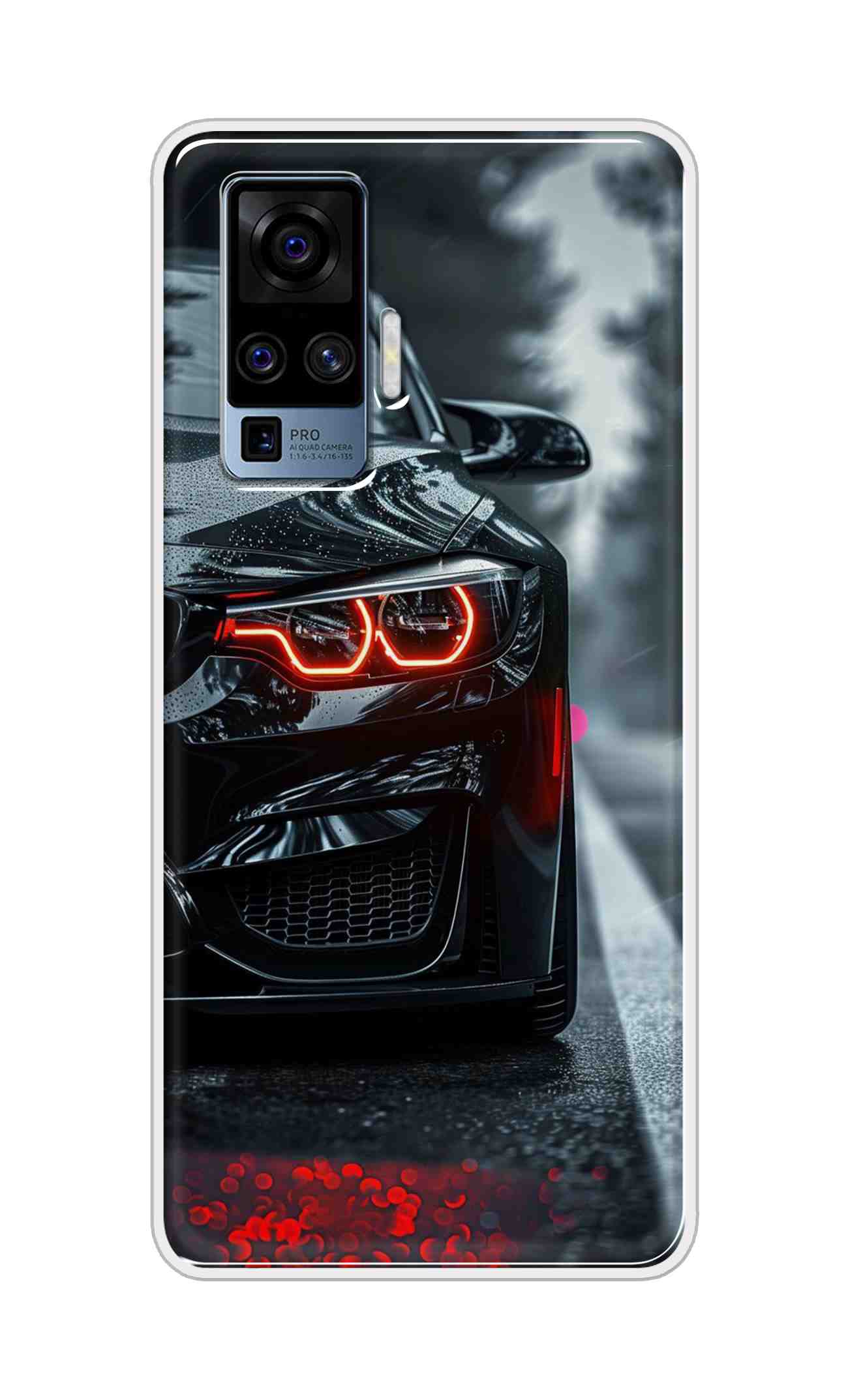 Coberta Back Cover For Vivo X50 Pro Back Cover Stylish Case - Black Car Design D16542