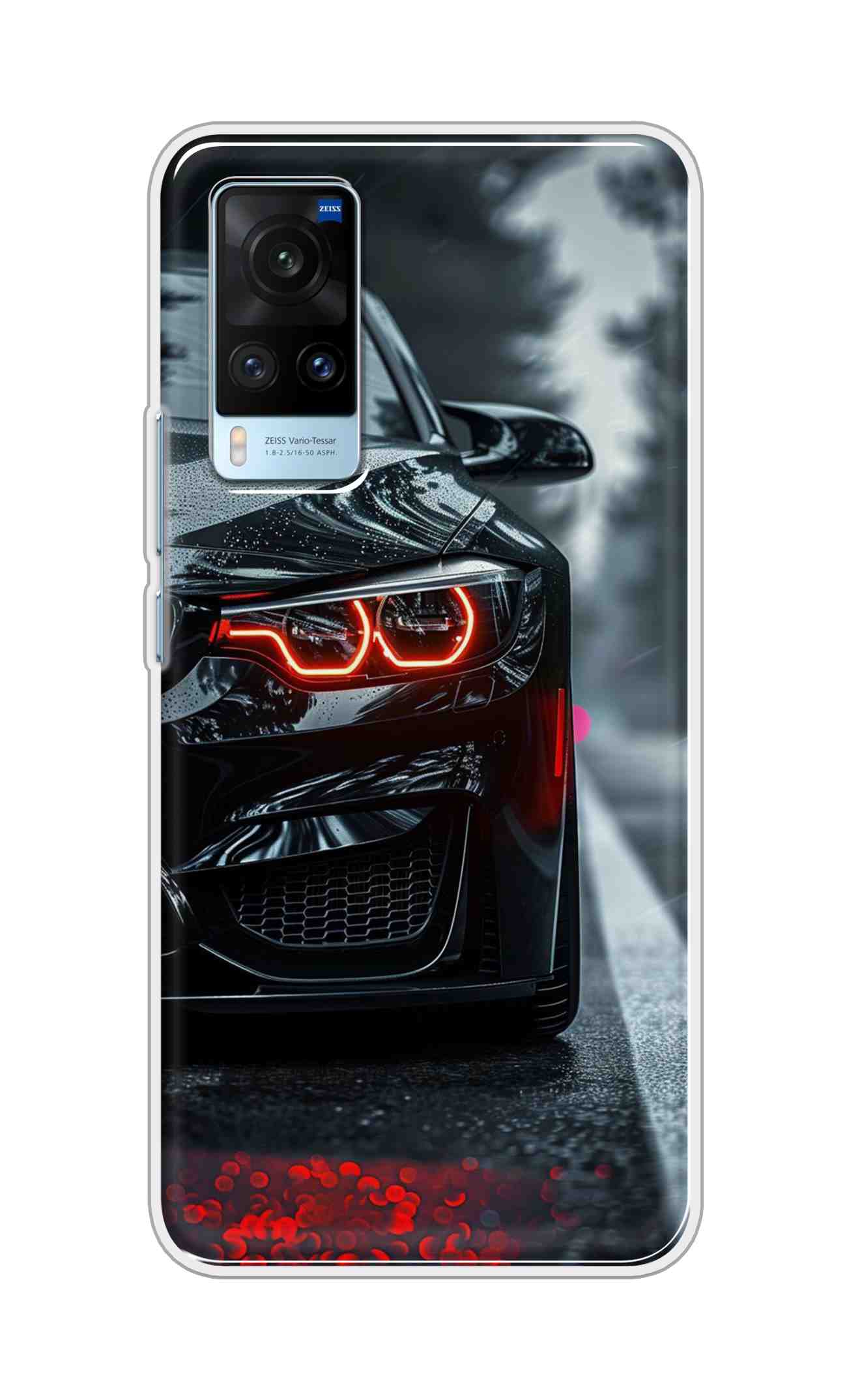 Coberta Back Cover For Vivo X60 Back Cover Stylish Case - Black Car Design D16542