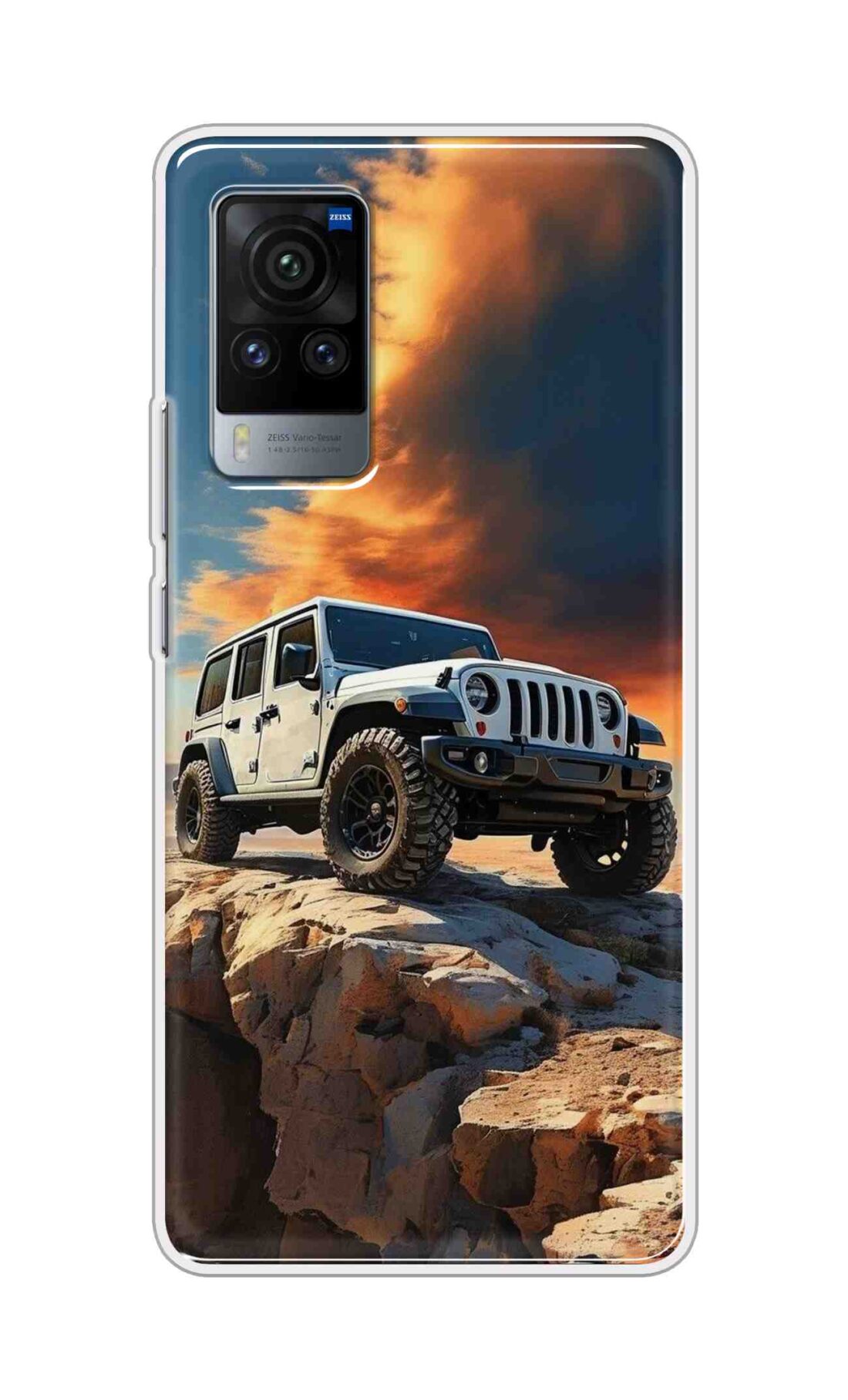 Coberta Back Cover For Vivo X60 Pro Back Cover Stylish Case - Jeep Car on Road Design D16602