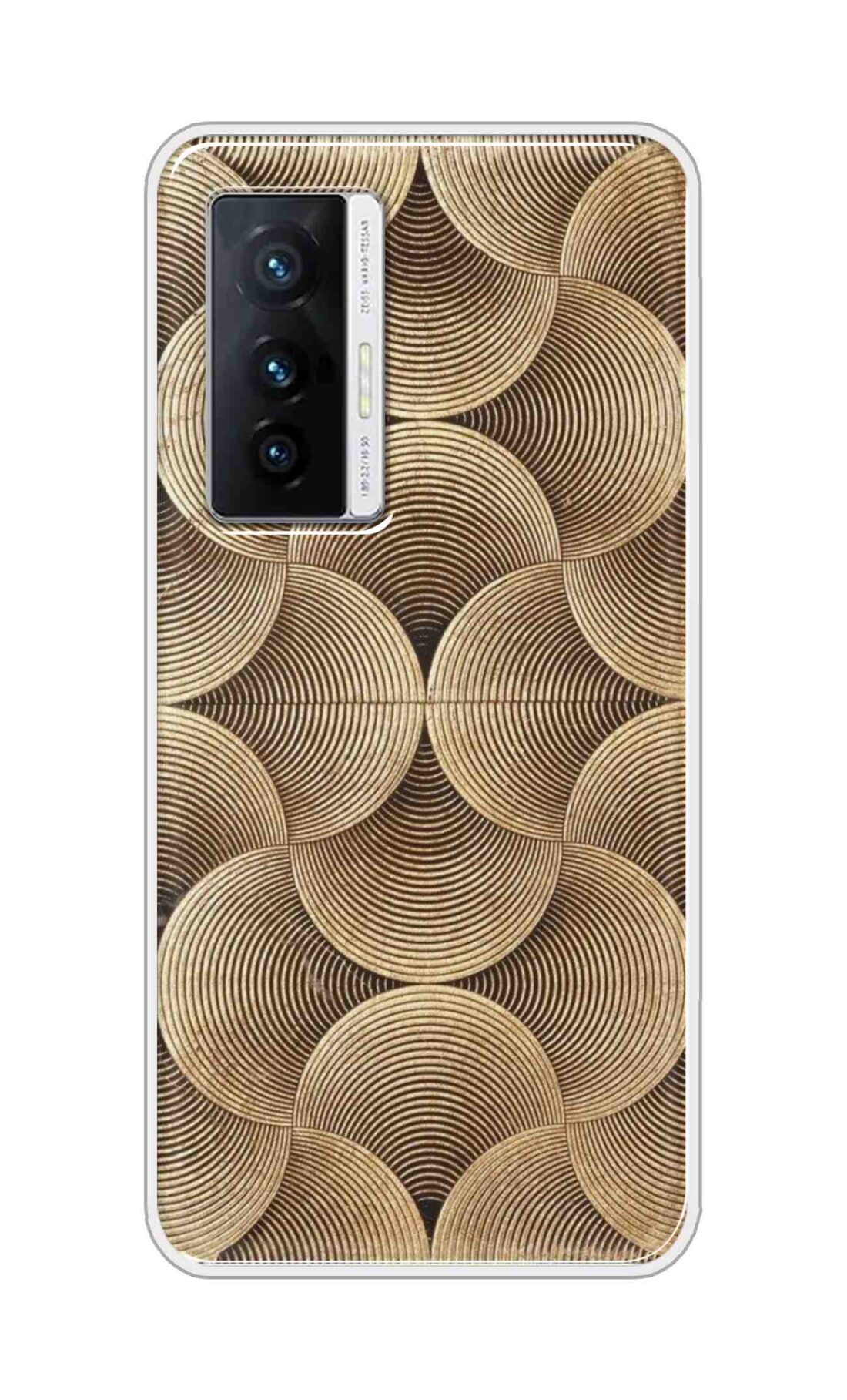 Coberta Back Cover For Vivo X70 Back Cover Stylish Case - Brown Pattern Design D16582