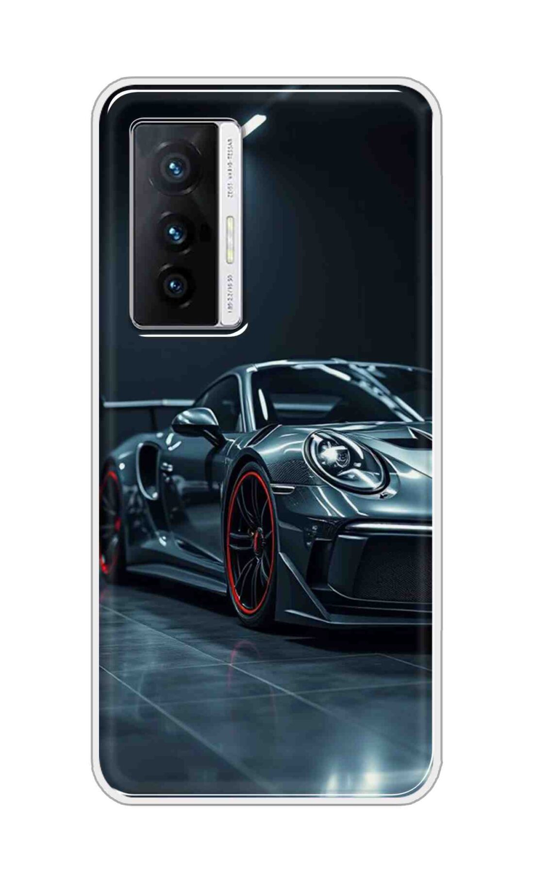 Coberta Back Cover For Vivo X70 Back Cover Stylish Case - Black Modern Car Design D16630
