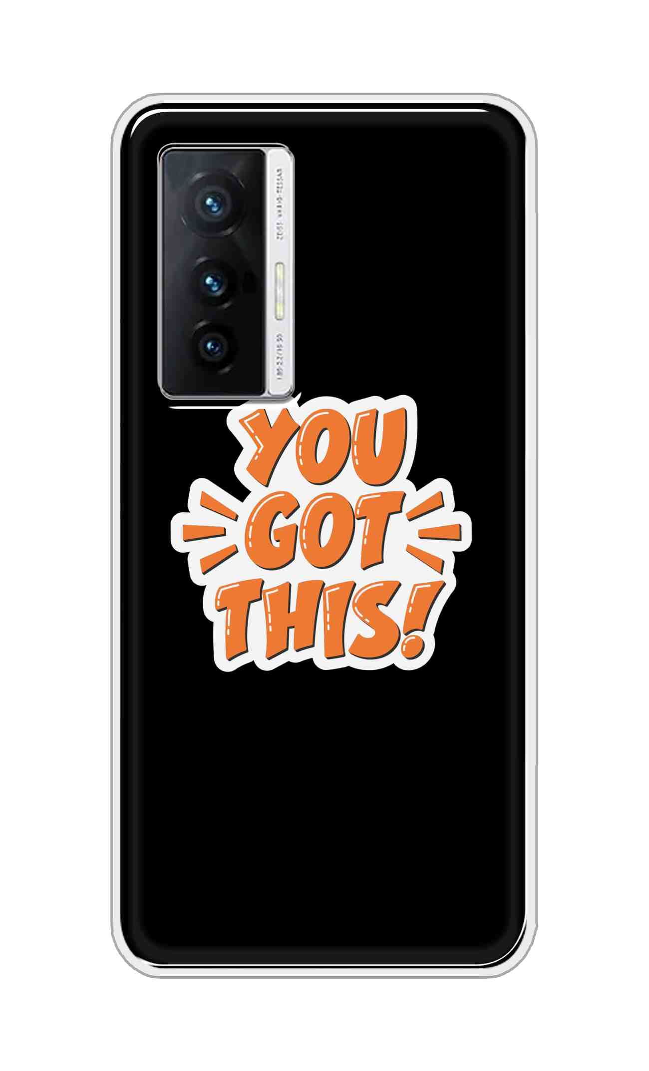 Coberta Back Cover For Vivo X70 Back Cover Stylish Case - You Got This in Black Design D16649