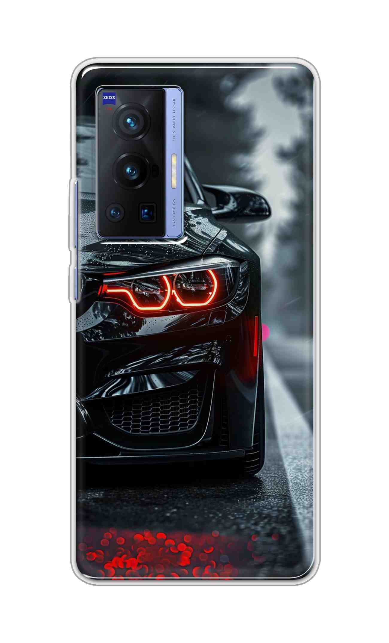 Coberta Back Cover For Vivo X70 Pro Back Cover Stylish Case - Black Car Design D16542