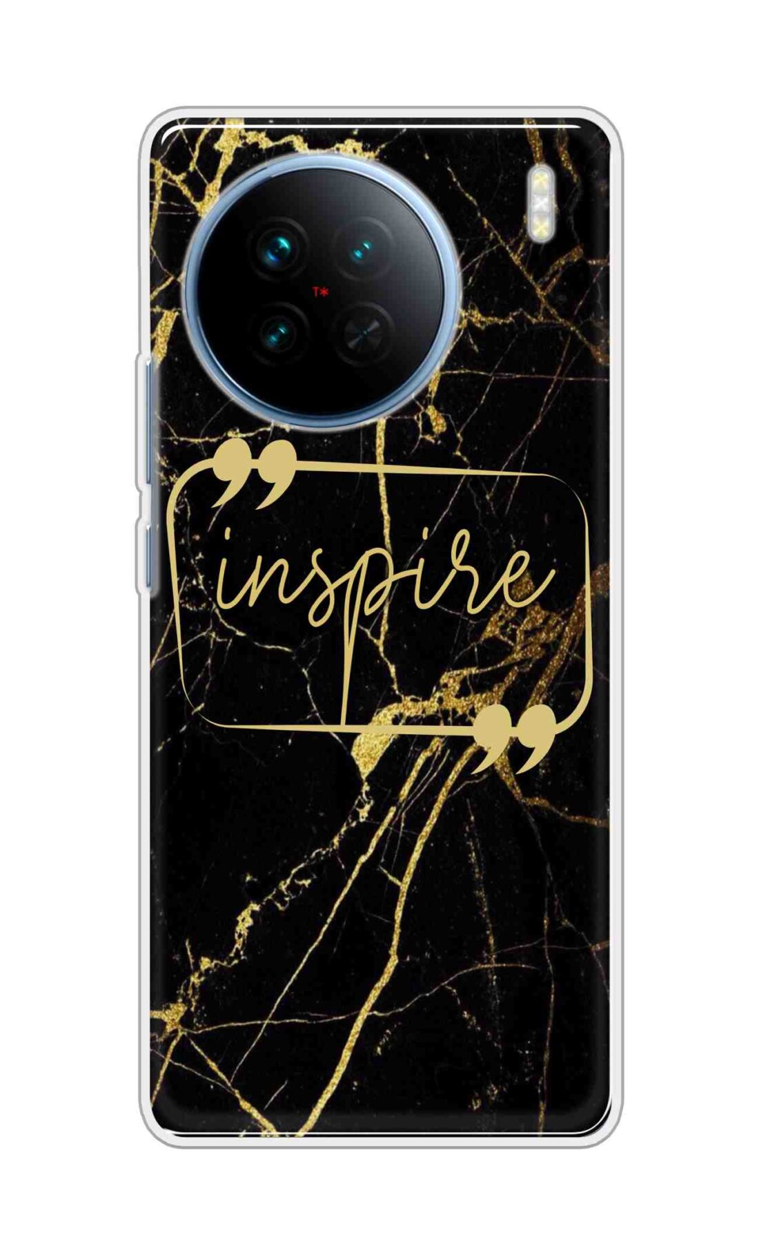 Coberta Back Cover For Vivo X90 5G Back Cover Stylish Case - Inspire in Golden Marble Design D16509