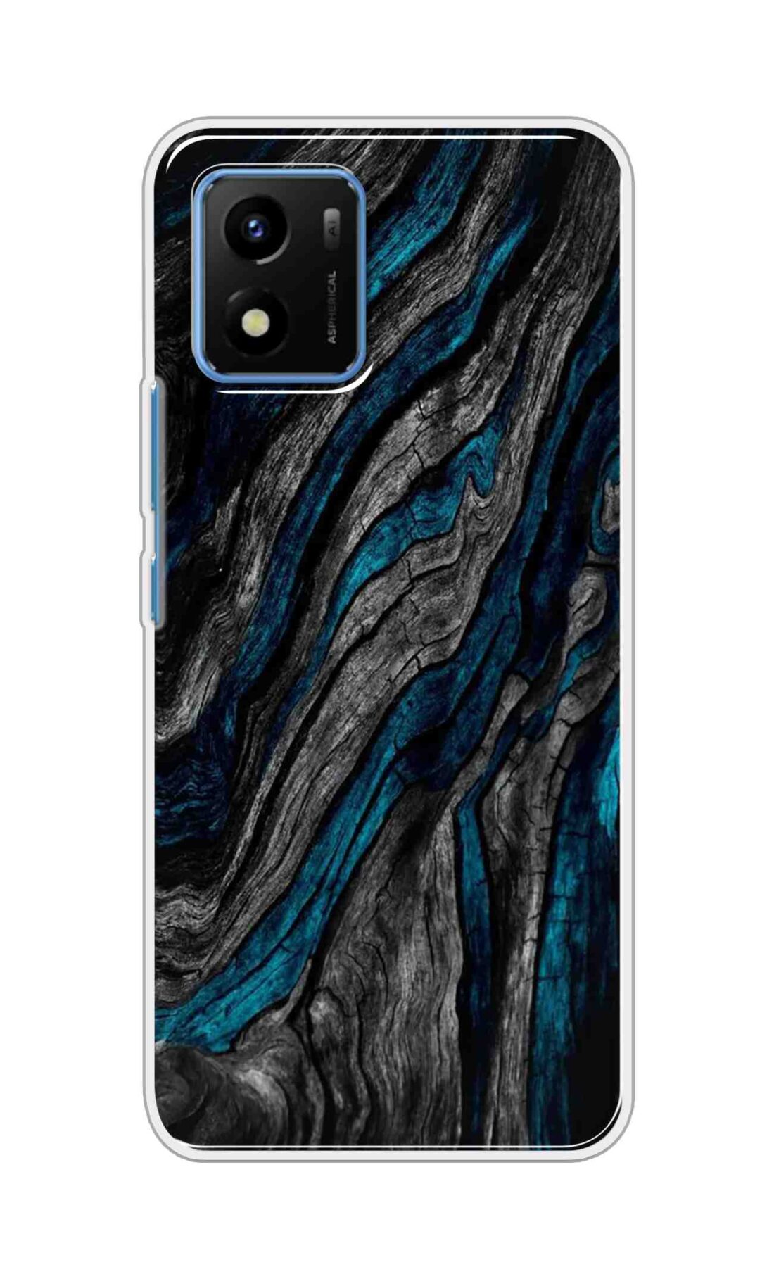 Coberta Back Cover For Vivo Y01 Back Cover Stylish Case - Grey and Blue Mountain Design D16028