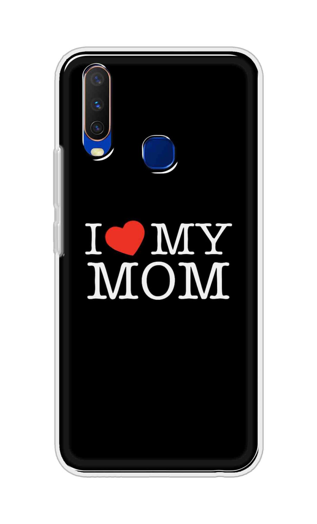 Coberta Back Cover For Vivo Y15 Back Cover Stylish Case - I Love My Mom in Black Design D11011