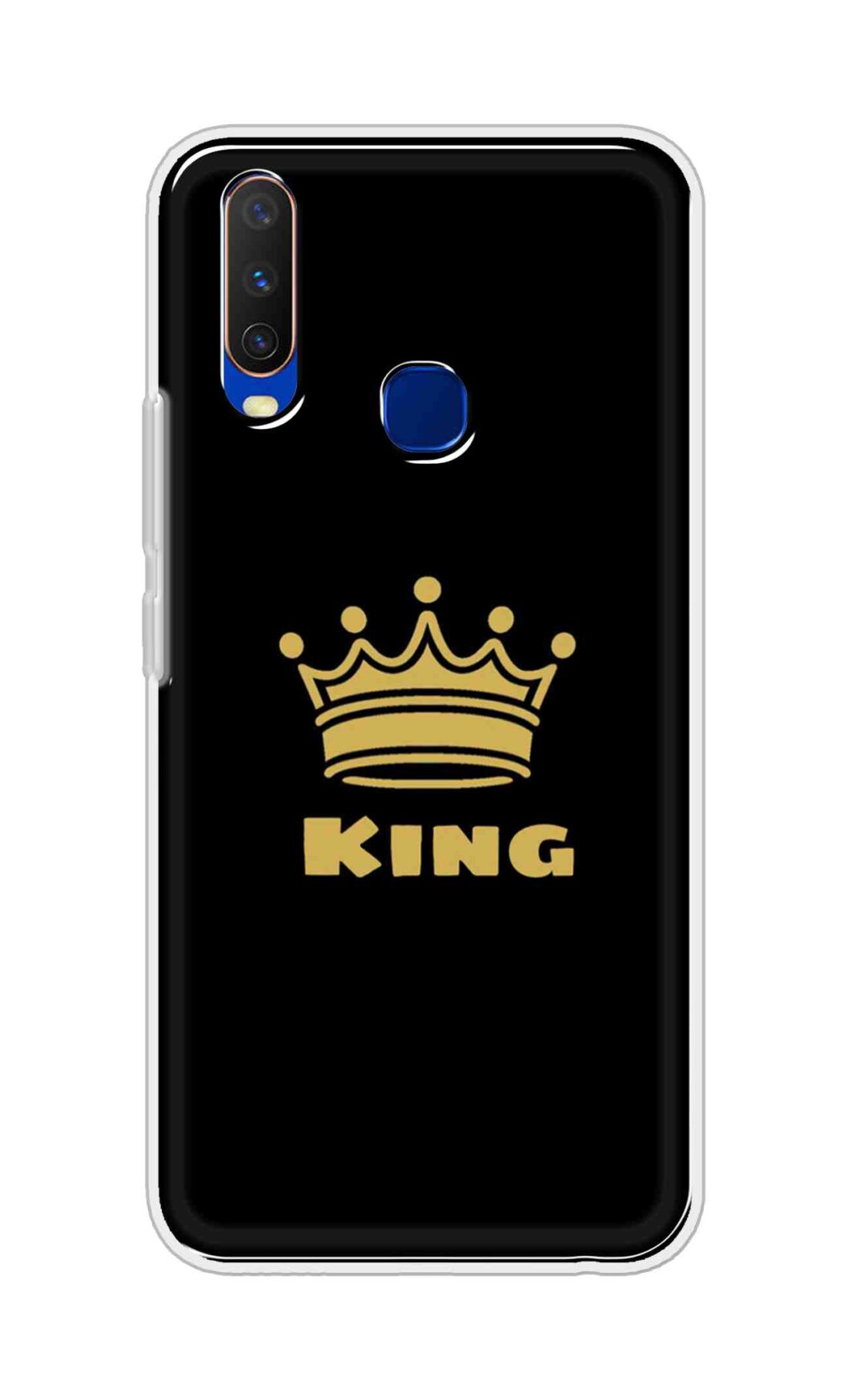 Coberta Back Cover For Vivo Y15 Back Cover Stylish Case - King Texts in Black Design D11092