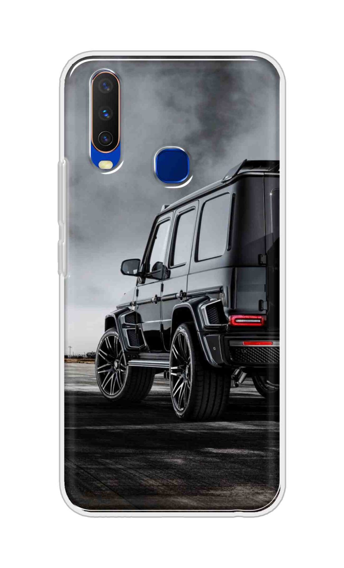 Coberta Back Cover For Vivo Y15 Back Cover Stylish Case - Black Suv Car Design D11967