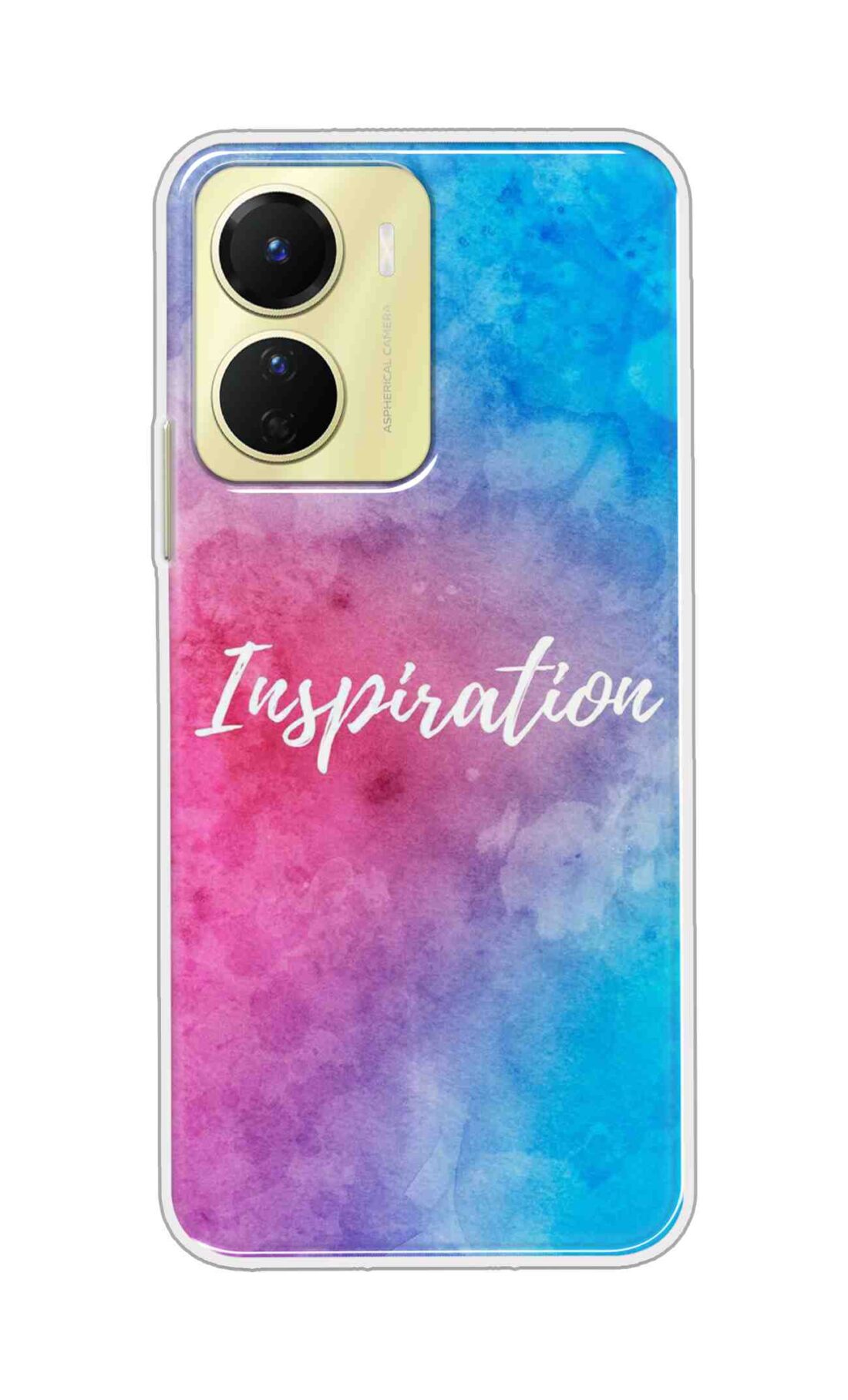 Coberta Back Cover For Vivo Y16 Back Cover Stylish Case - Inspiration in Blue and Pink Design D16051